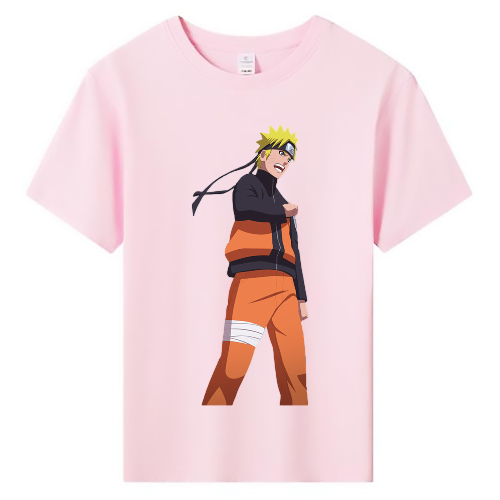 （画像用） NARUTO -ナルト- うずまき ナルト Uzumaki Naruto 綿100％キッズTシャツ（フロントプリント）