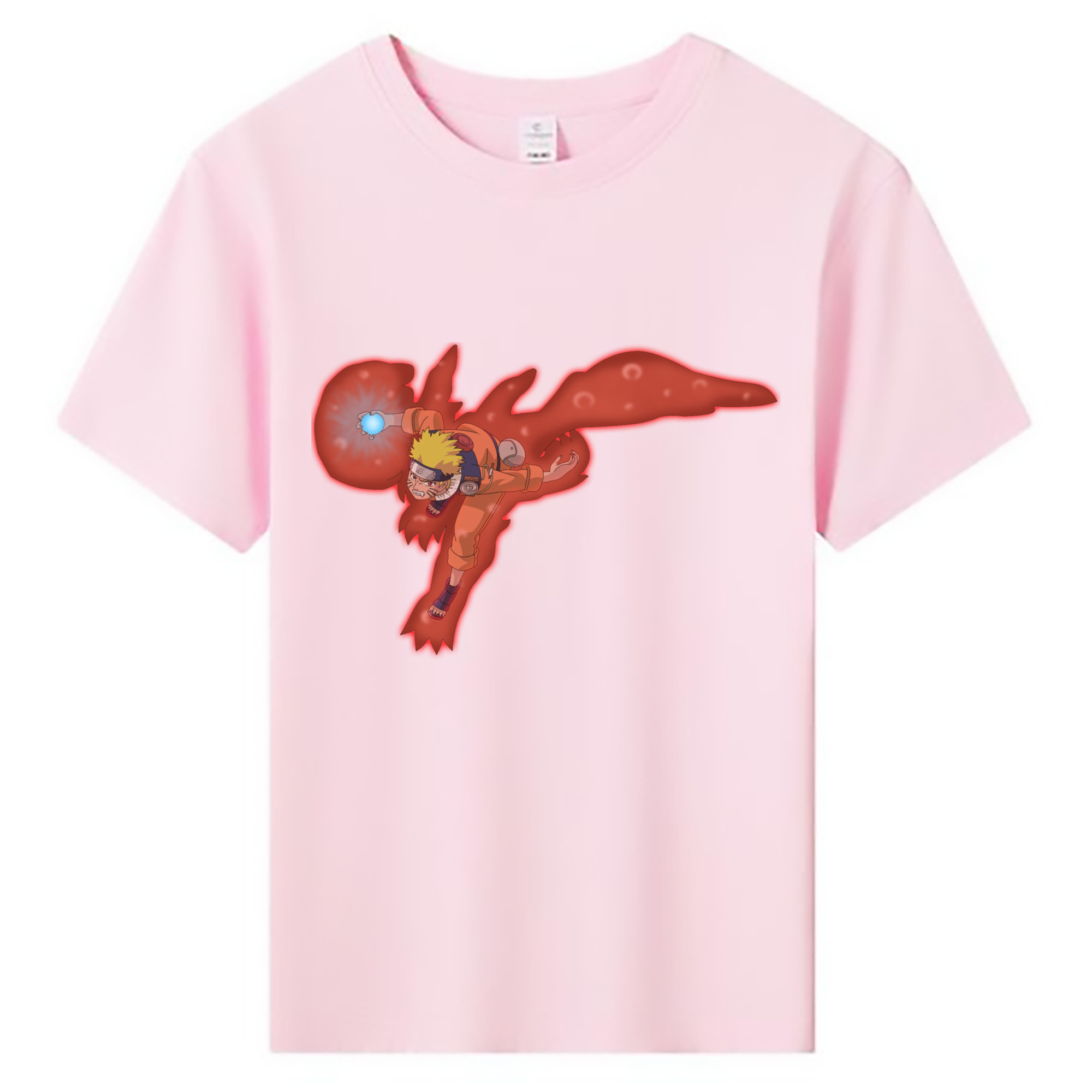 （画像用） NARUTO -ナルト- うずまき ナルト Uzumaki Naruto 綿100％キッズTシャツ（フロントプリント）