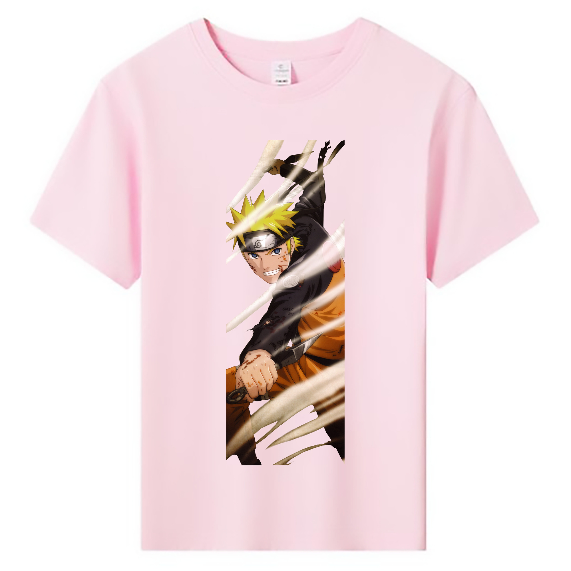（画像用） NARUTO -ナルト- うずまき ナルト Uzumaki Naruto 綿100％キッズTシャツ（フロントプリント）