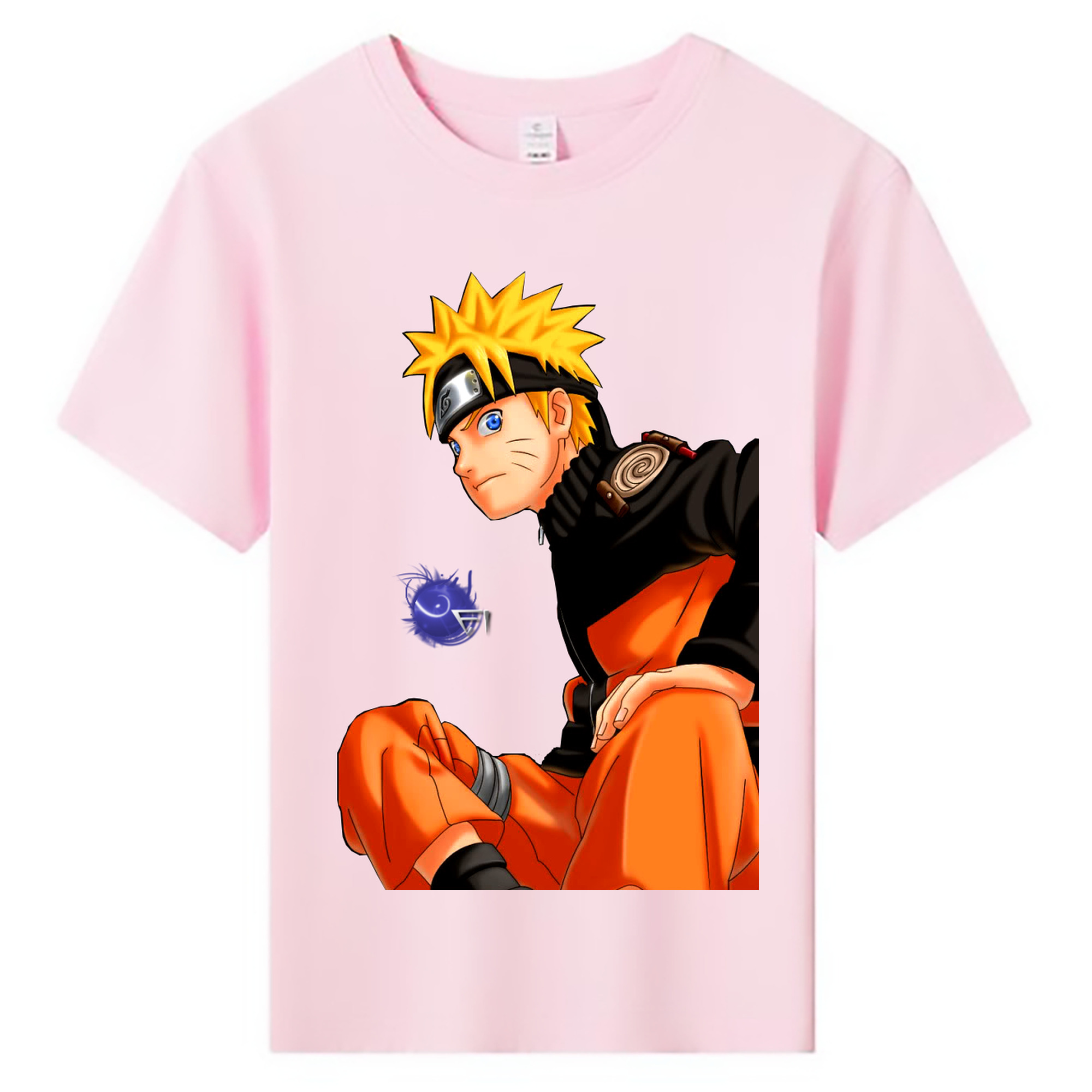 （画像用） NARUTO -ナルト- うずまき ナルト Uzumaki Naruto 綿100％キッズTシャツ（フロントプリント）