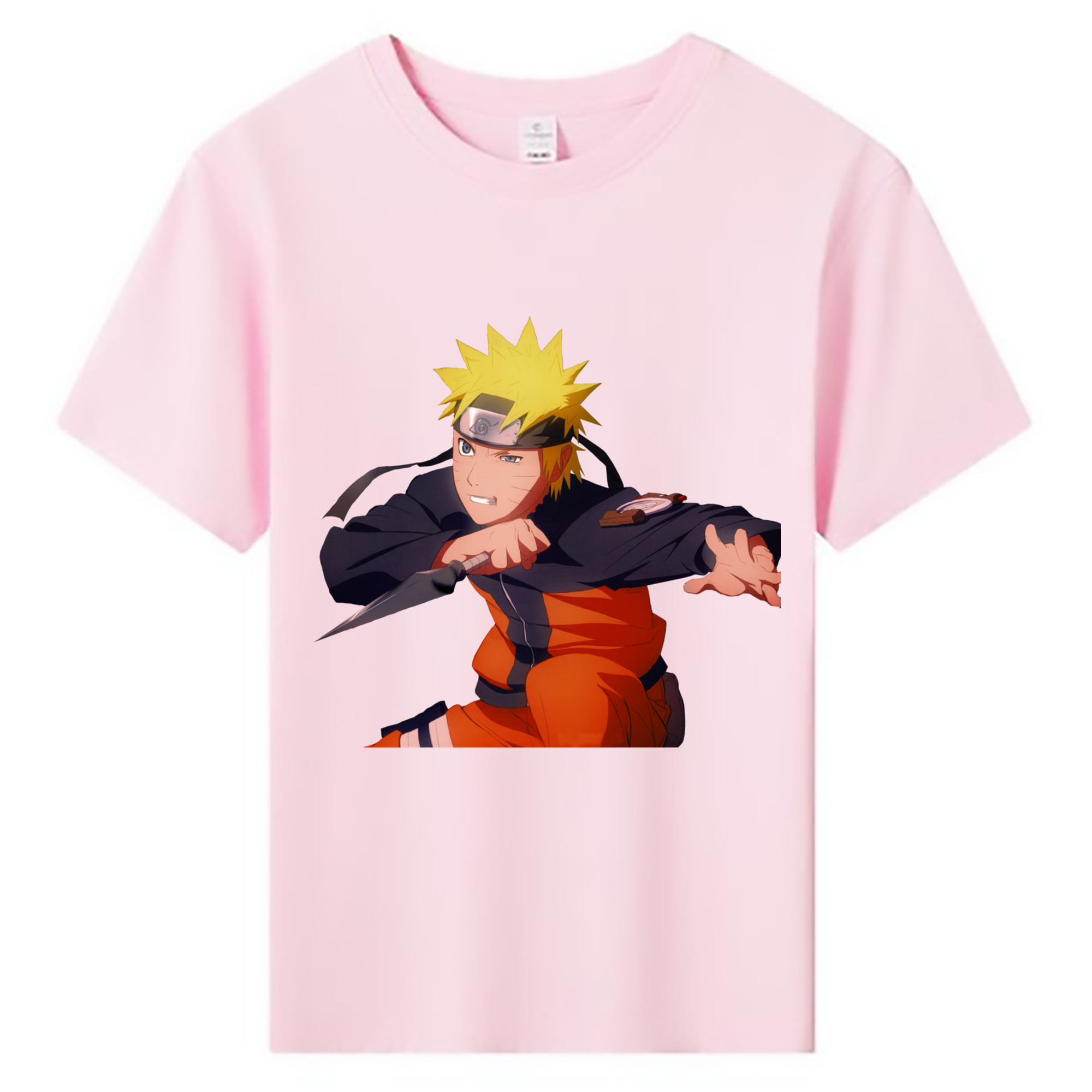 （画像用） NARUTO -ナルト- うずまき ナルト Uzumaki Naruto 綿100％キッズTシャツ（フロントプリント）