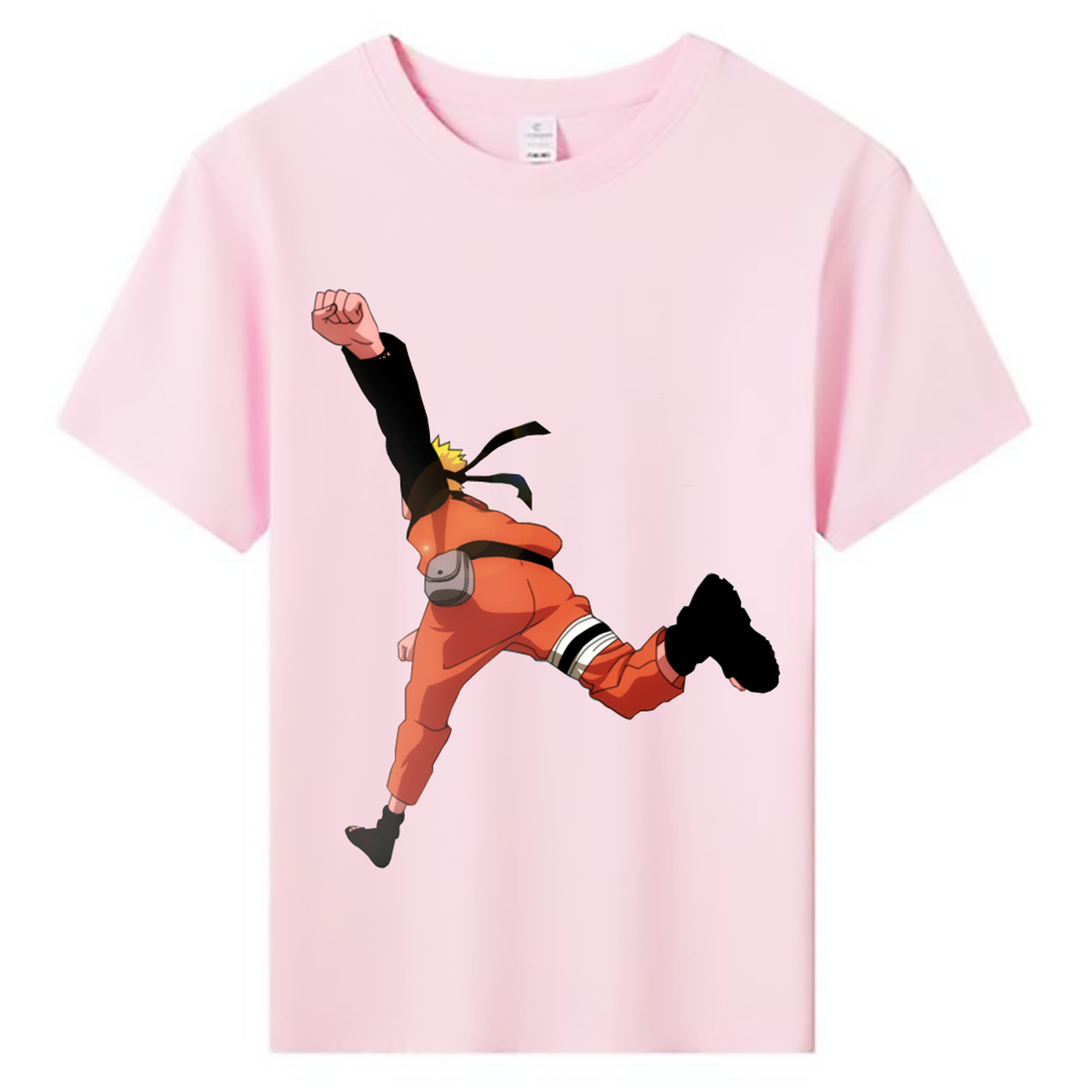 （画像用） NARUTO -ナルト- うずまき ナルト Uzumaki Naruto 綿100％キッズTシャツ（フロントプリント）