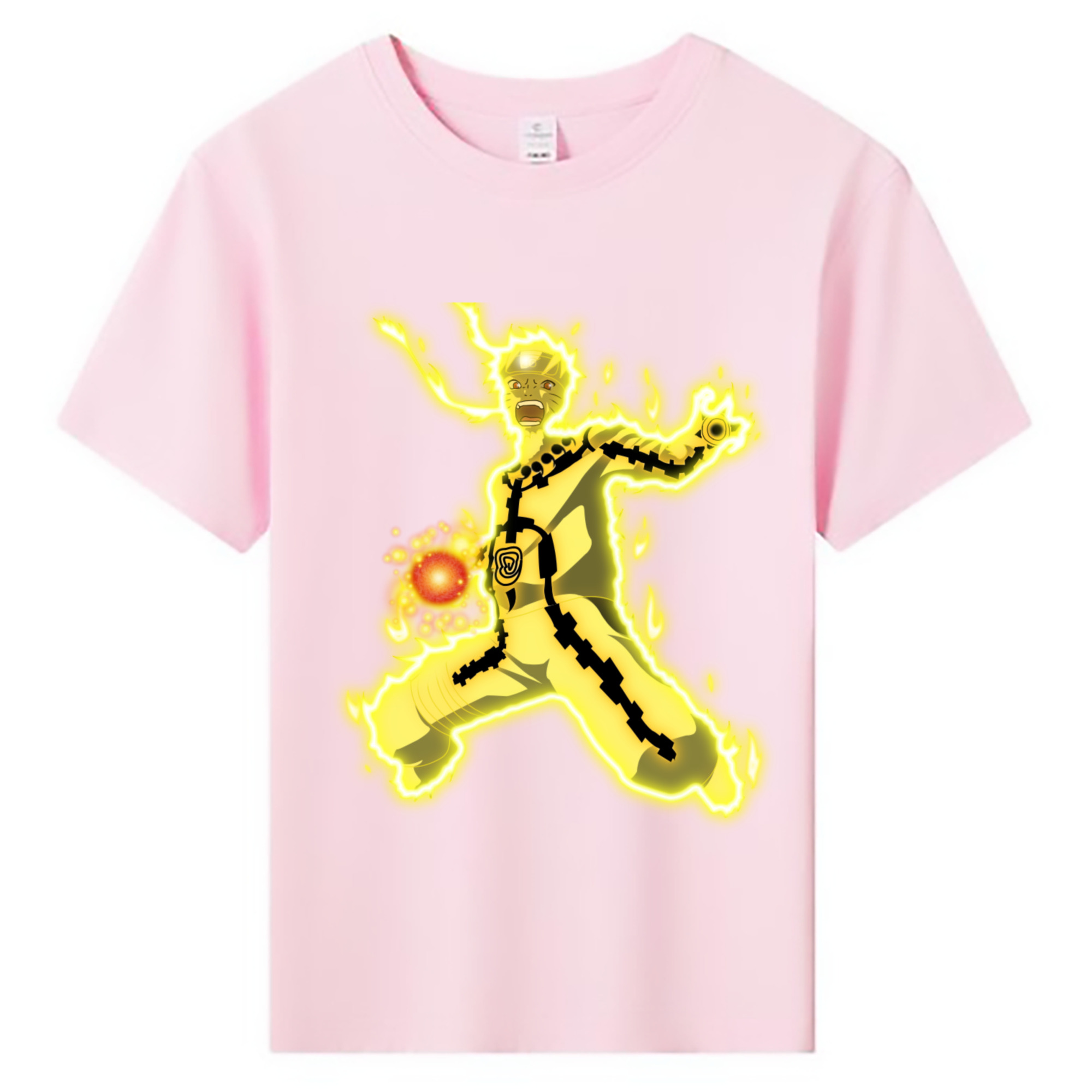（画像用） NARUTO -ナルト- うずまき ナルト Uzumaki Naruto 綿100％キッズTシャツ（フロントプリント）