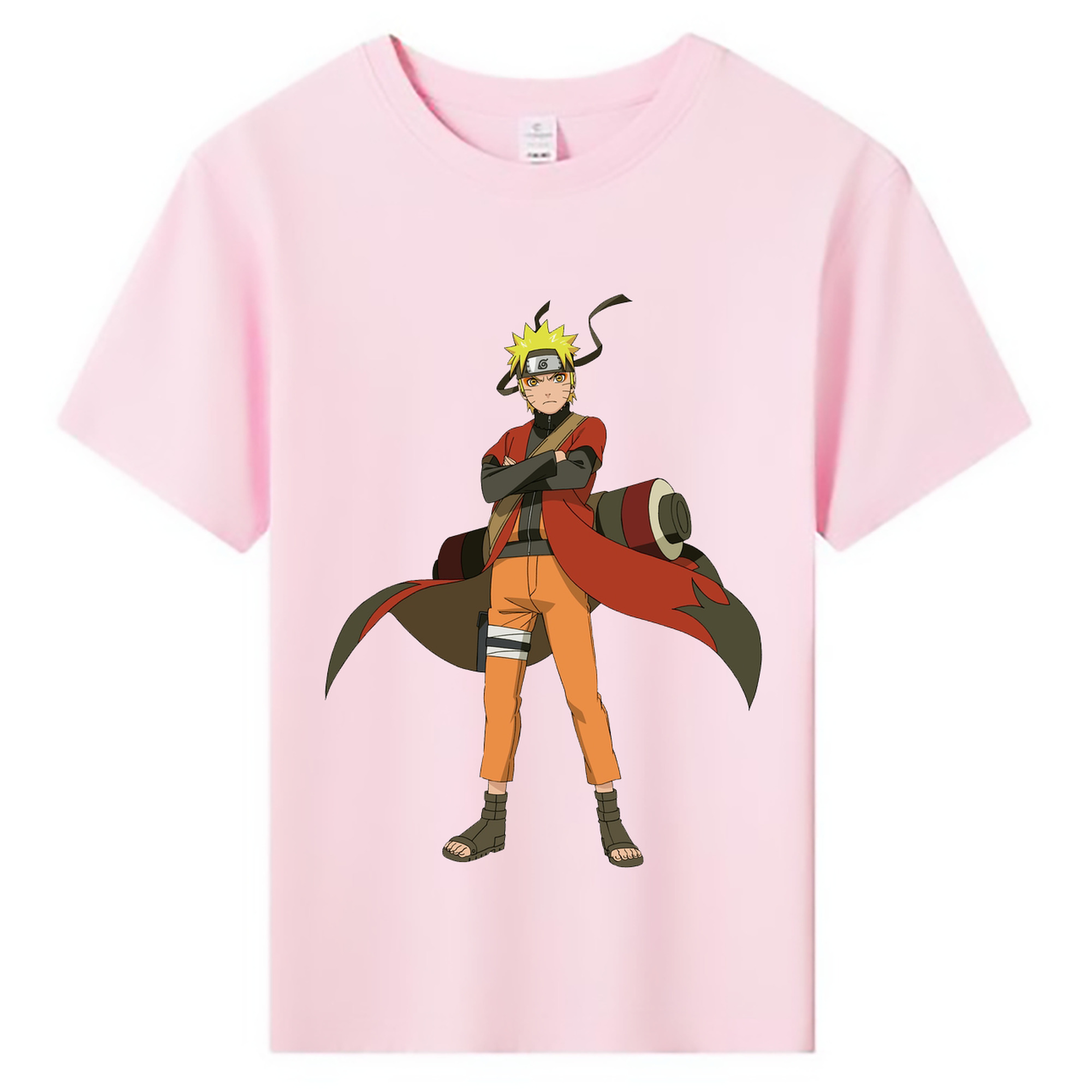 （画像用） NARUTO -ナルト- うずまき ナルト Uzumaki Naruto 綿100％キッズTシャツ（フロントプリント）