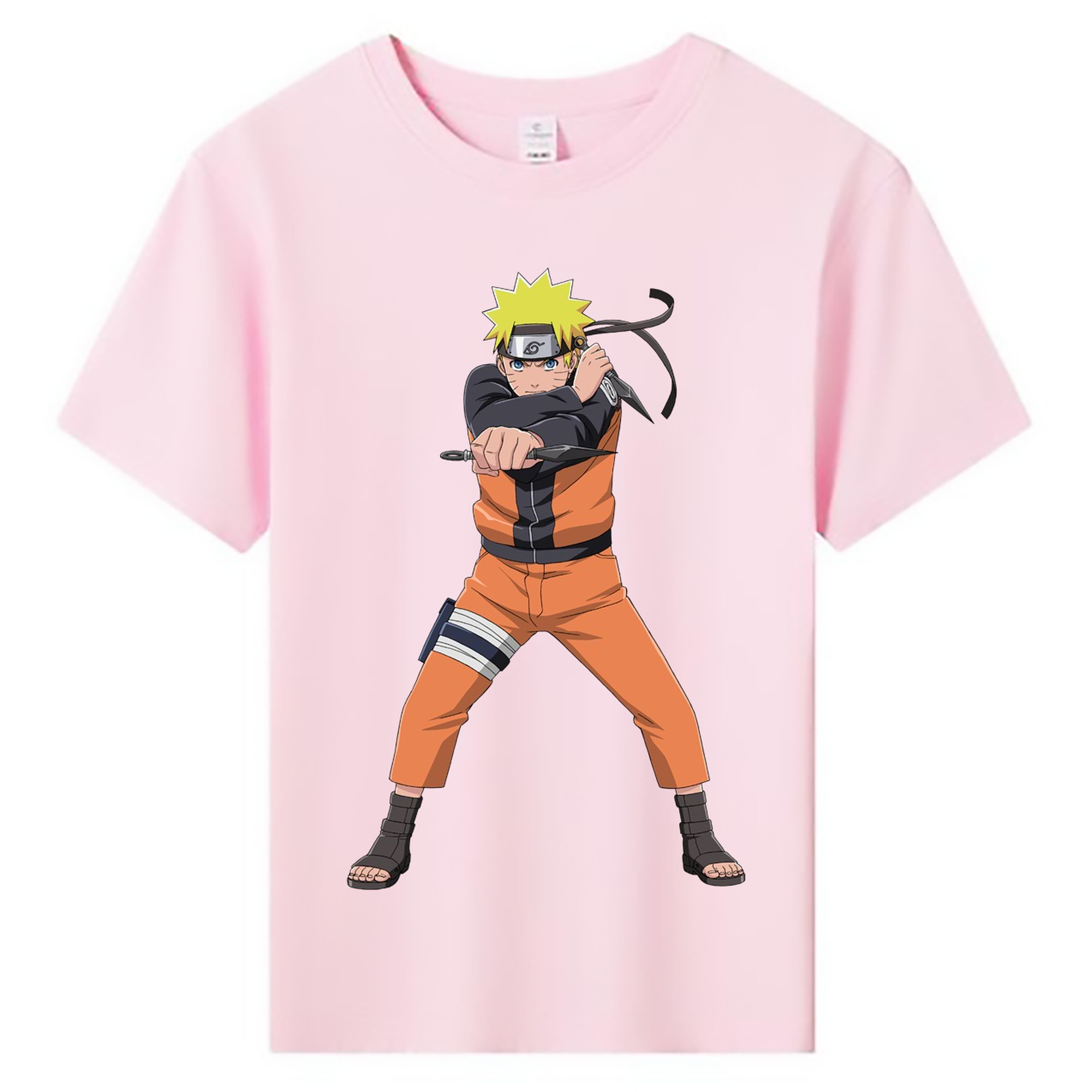 （画像用） NARUTO -ナルト- うずまき ナルト Uzumaki Naruto 綿100％キッズTシャツ（フロントプリント）