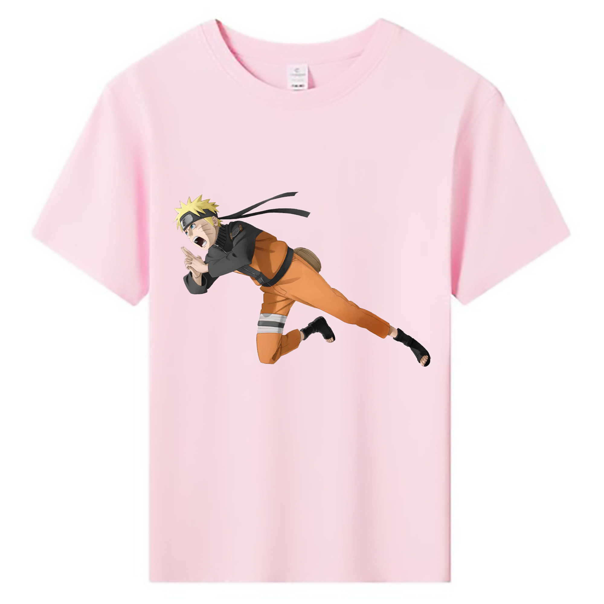 （画像用） NARUTO -ナルト- うずまき ナルト Uzumaki Naruto 綿100％キッズTシャツ（フロントプリント）