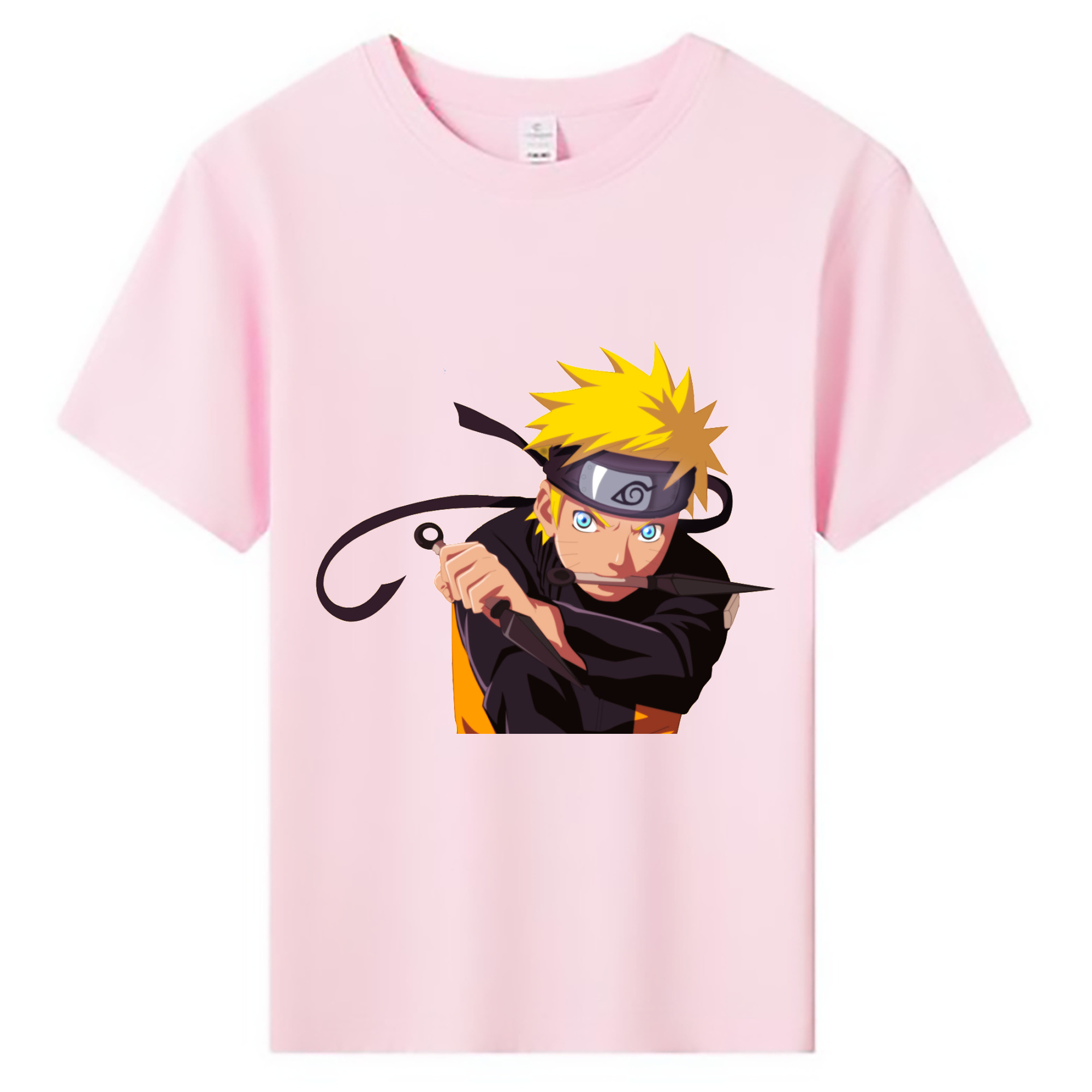 （画像用） NARUTO -ナルト- うずまき ナルト Uzumaki Naruto 綿100％キッズTシャツ（フロントプリント）
