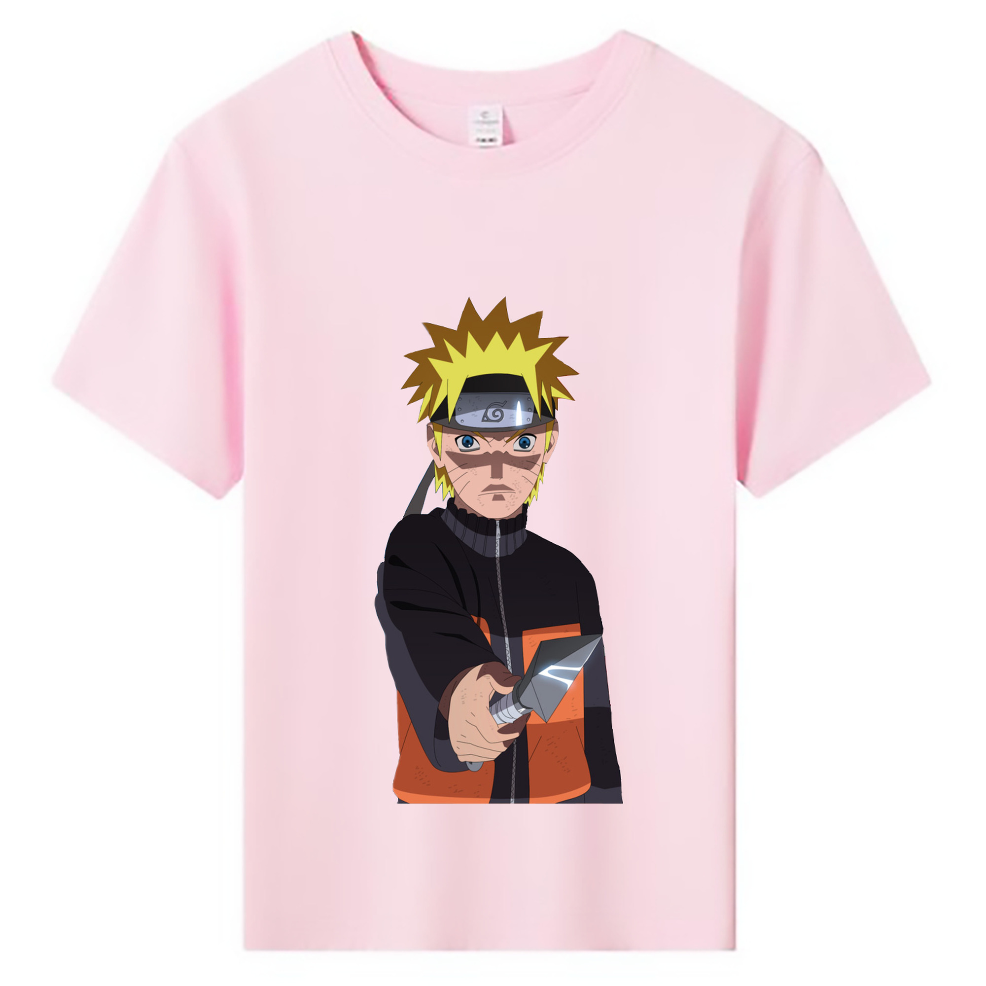 （画像用） NARUTO -ナルト- うずまき ナルト Uzumaki Naruto 綿100％キッズTシャツ（フロントプリント）