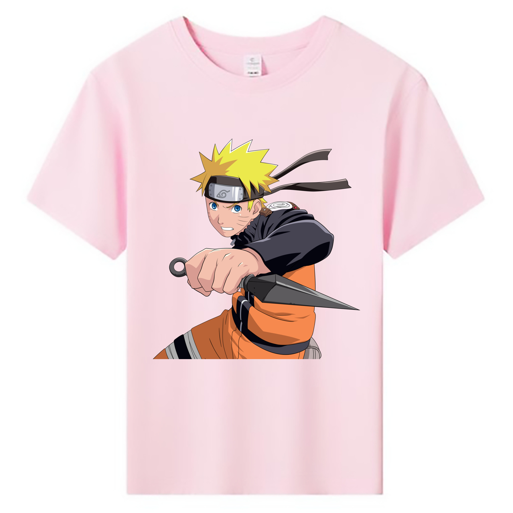 （画像用） NARUTO -ナルト- うずまき ナルト Uzumaki Naruto 綿100％キッズTシャツ（フロントプリント）