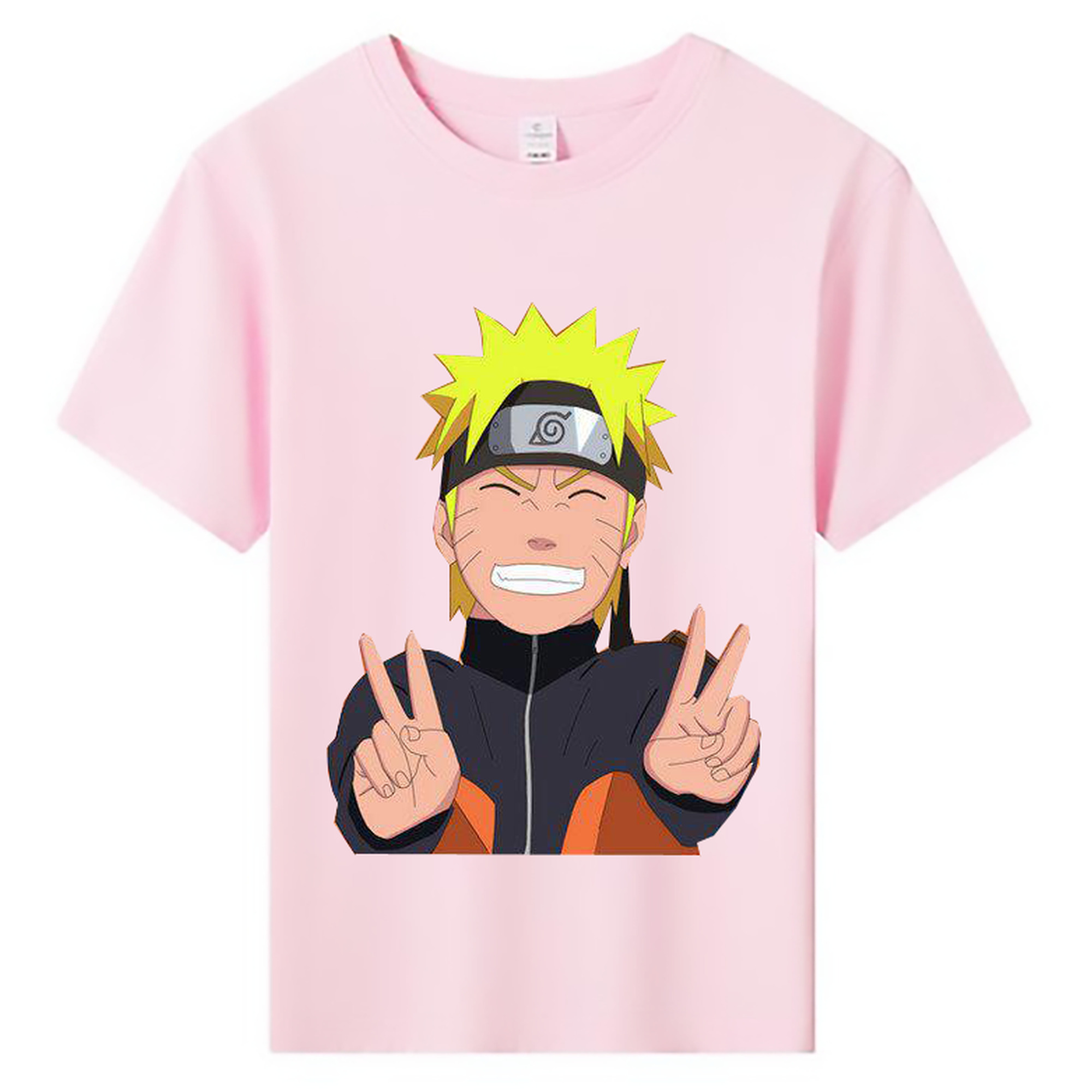（画像用） NARUTO -ナルト- うずまき ナルト Uzumaki Naruto 綿100％キッズTシャツ（フロントプリント）