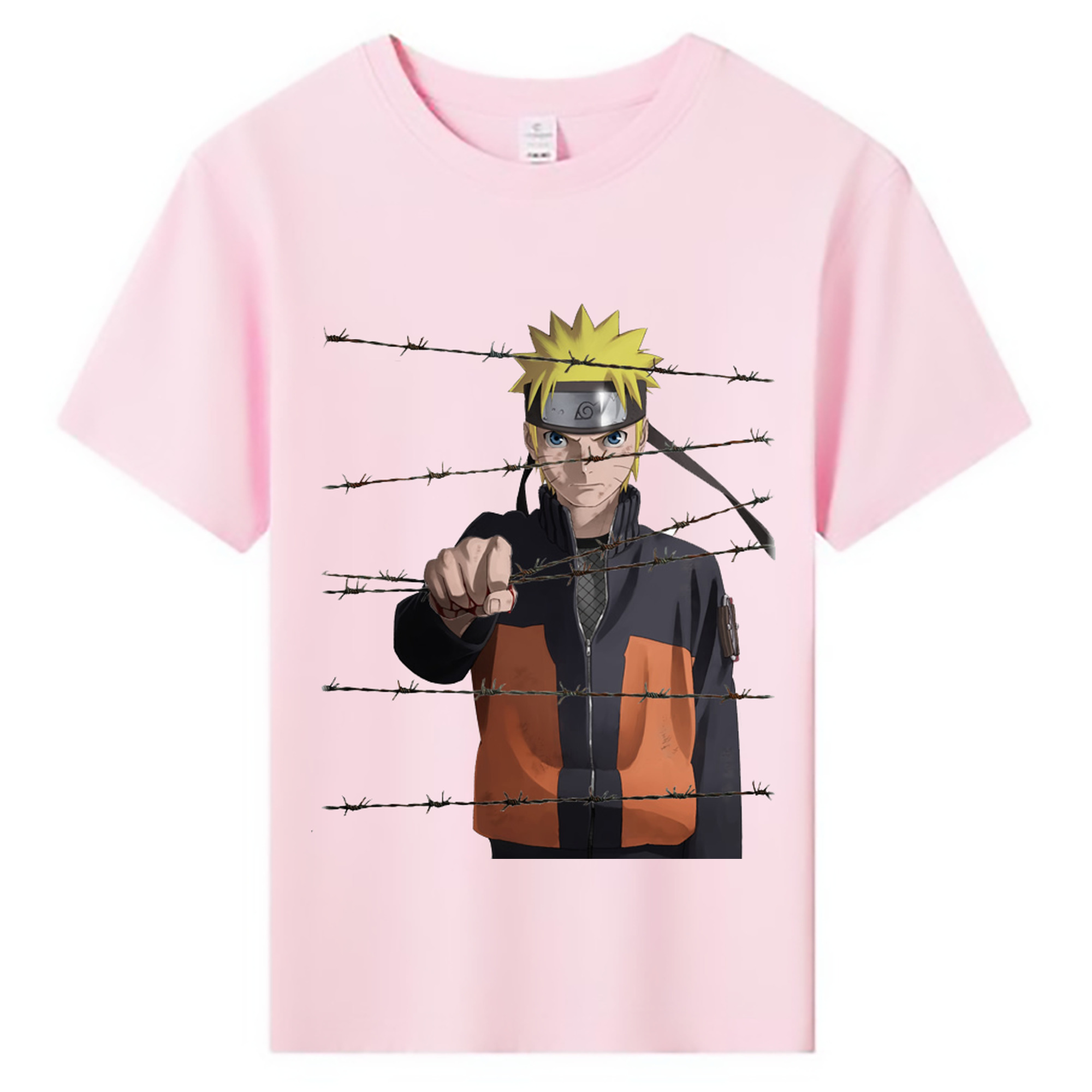 （画像用） NARUTO -ナルト- うずまき ナルト Uzumaki Naruto 綿100％キッズTシャツ（フロントプリント）