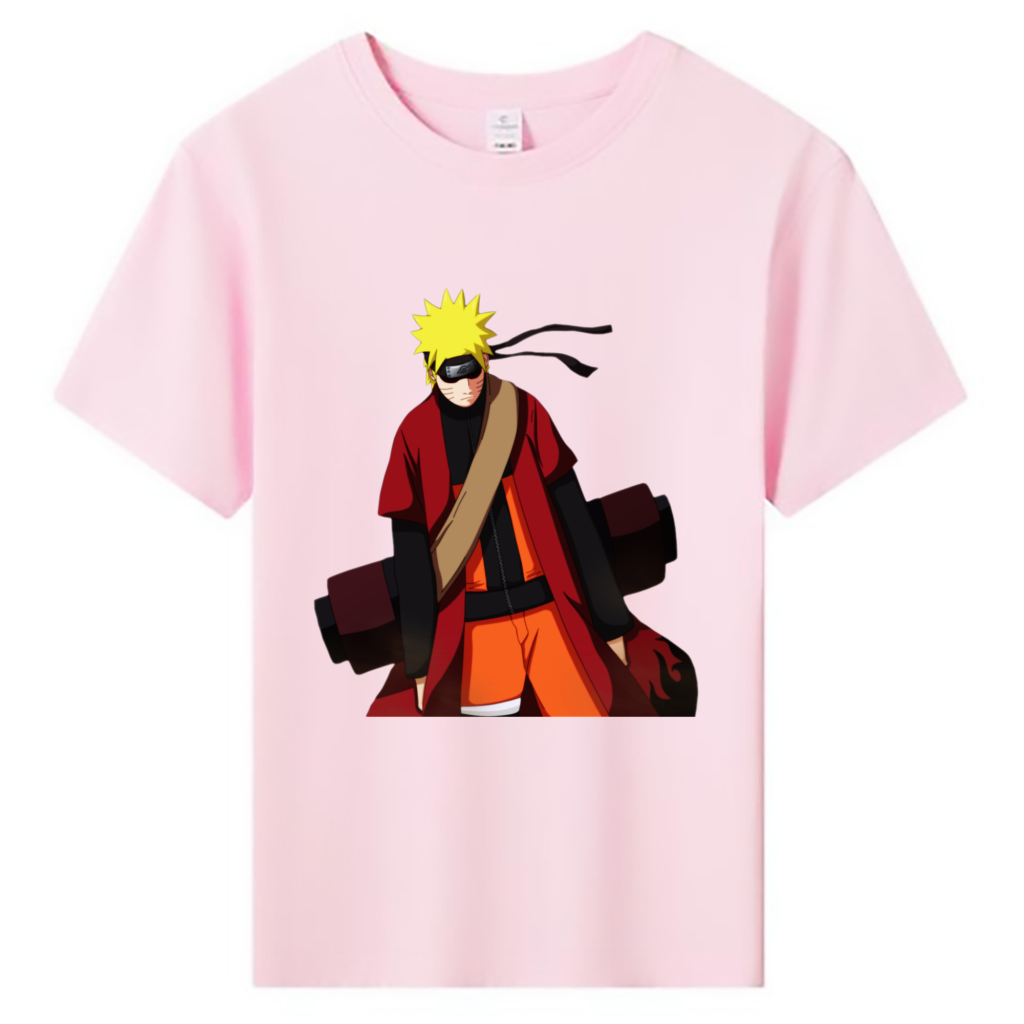 （画像用） NARUTO -ナルト- うずまき ナルト Uzumaki Naruto 綿100％キッズTシャツ（フロントプリント）