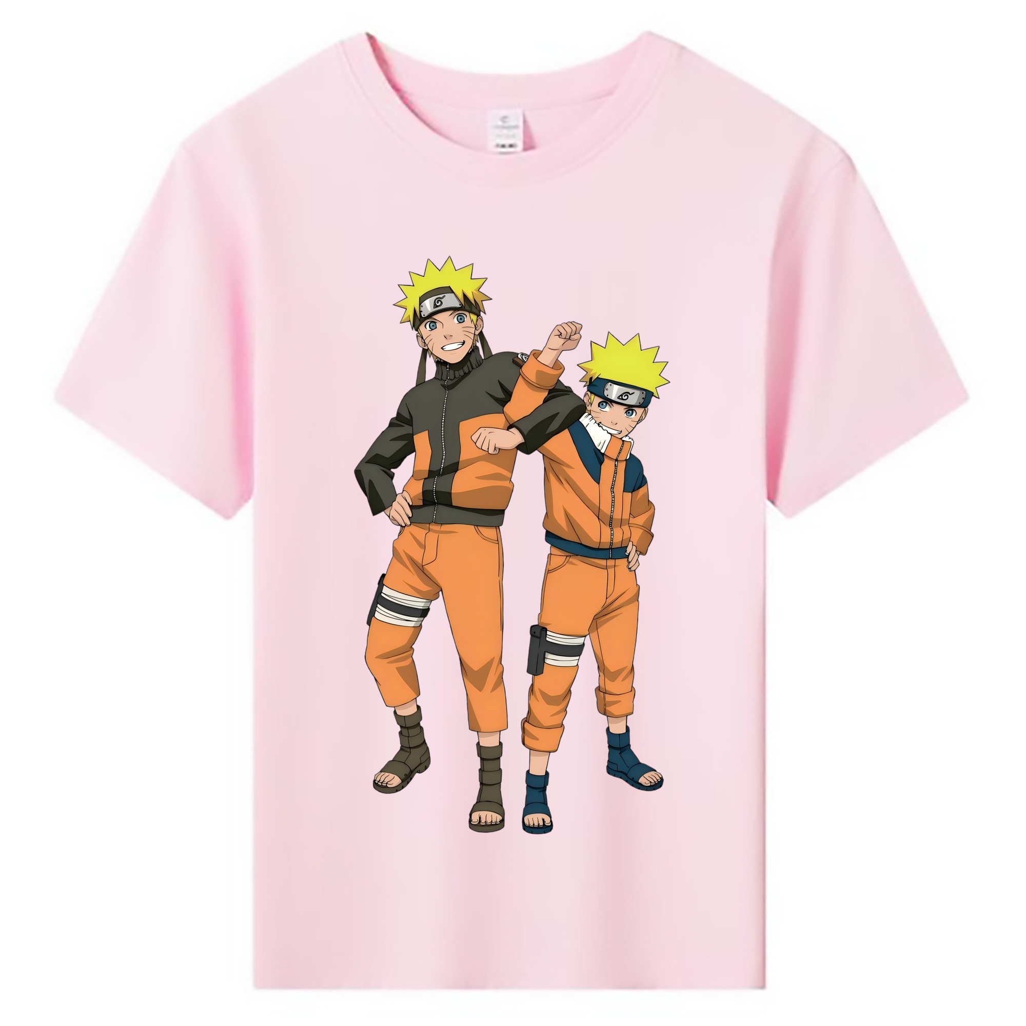 （画像用） NARUTO -ナルト- うずまき ナルト Uzumaki Naruto 綿100％キッズTシャツ（フロントプリント）