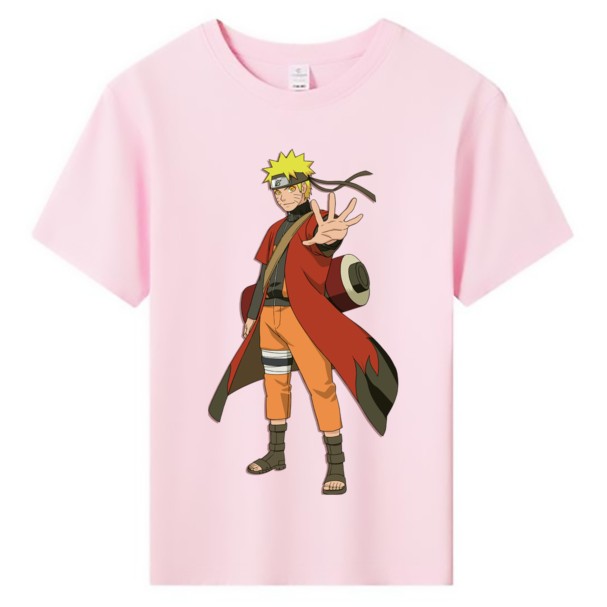 （画像用） NARUTO -ナルト- うずまき ナルト Uzumaki Naruto 綿100％キッズTシャツ（フロントプリント）