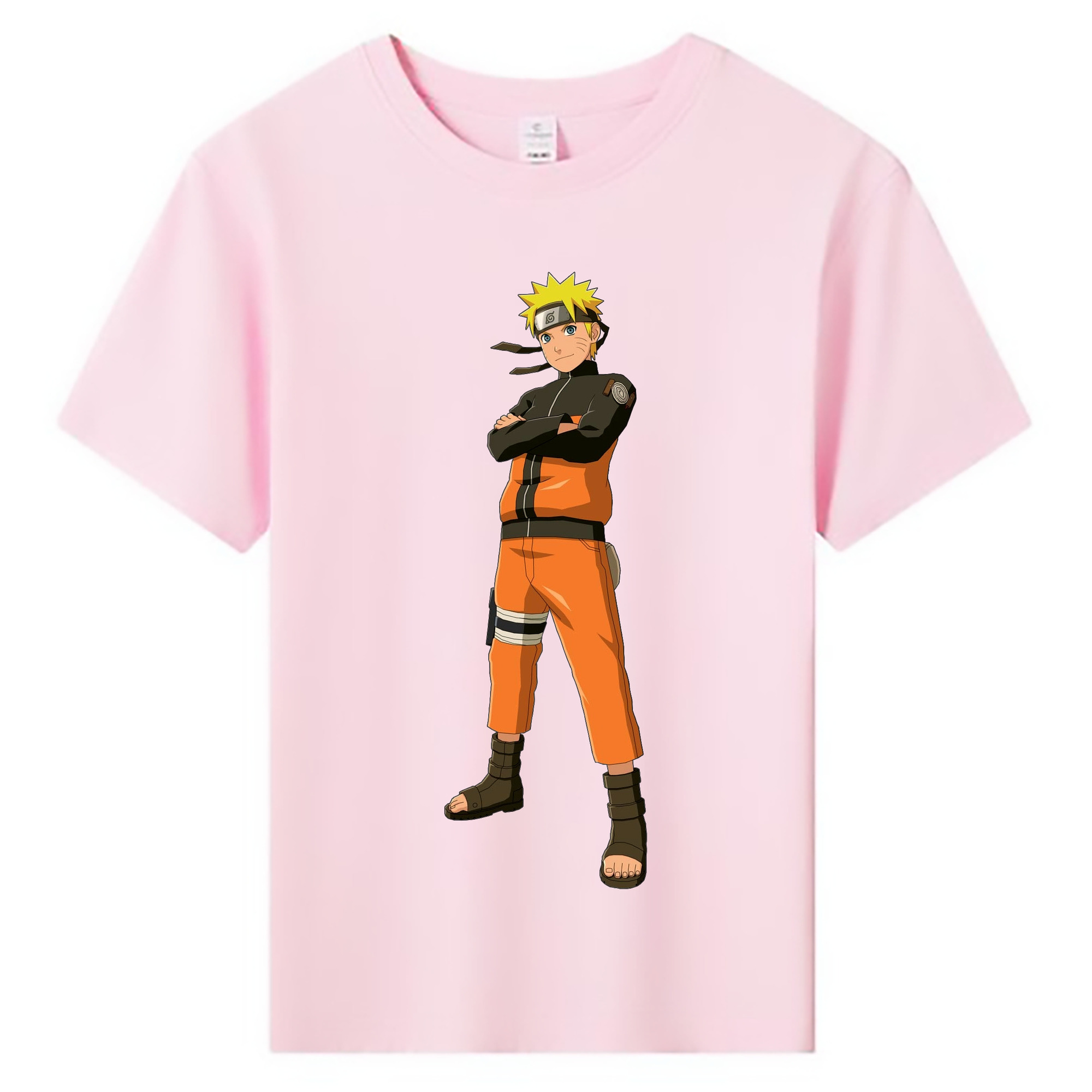 （画像用） NARUTO -ナルト- うずまき ナルト Uzumaki Naruto 綿100％キッズTシャツ（フロントプリント）