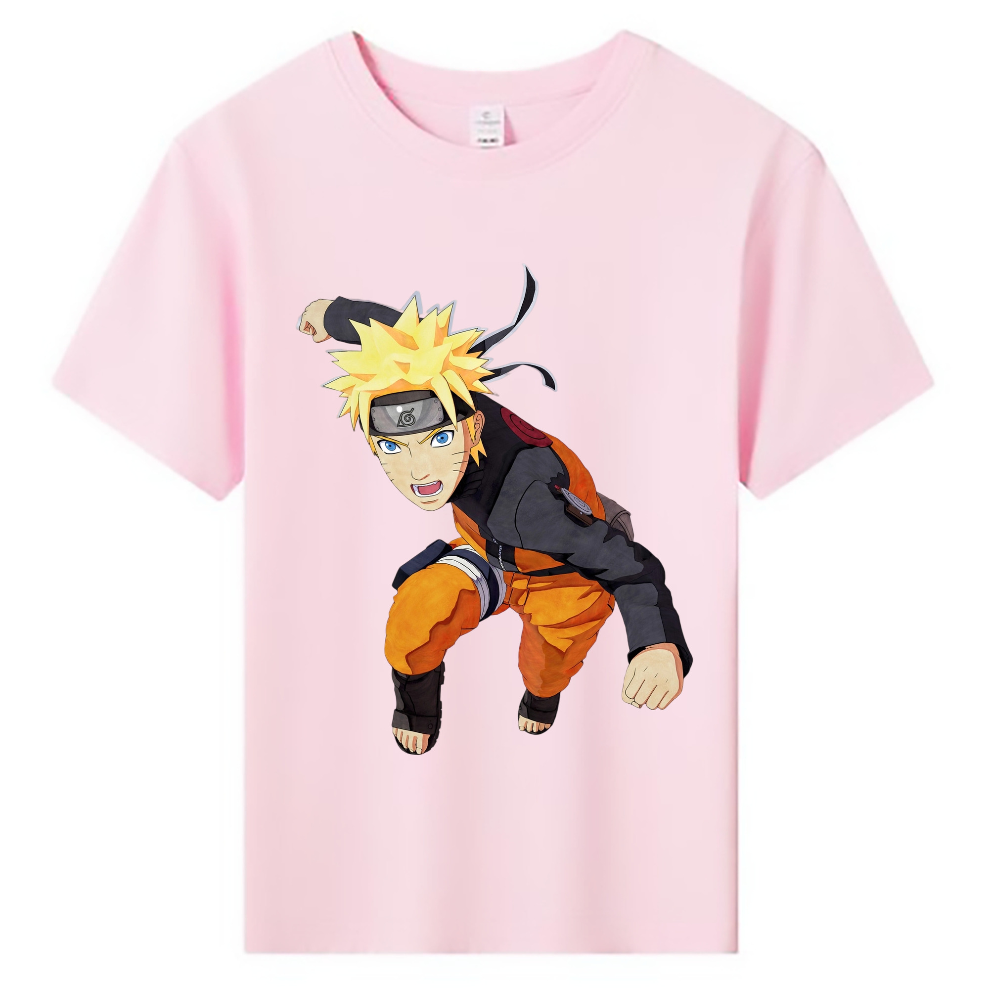 （画像用） NARUTO -ナルト- うずまき ナルト Uzumaki Naruto 綿100％キッズTシャツ（フロントプリント）