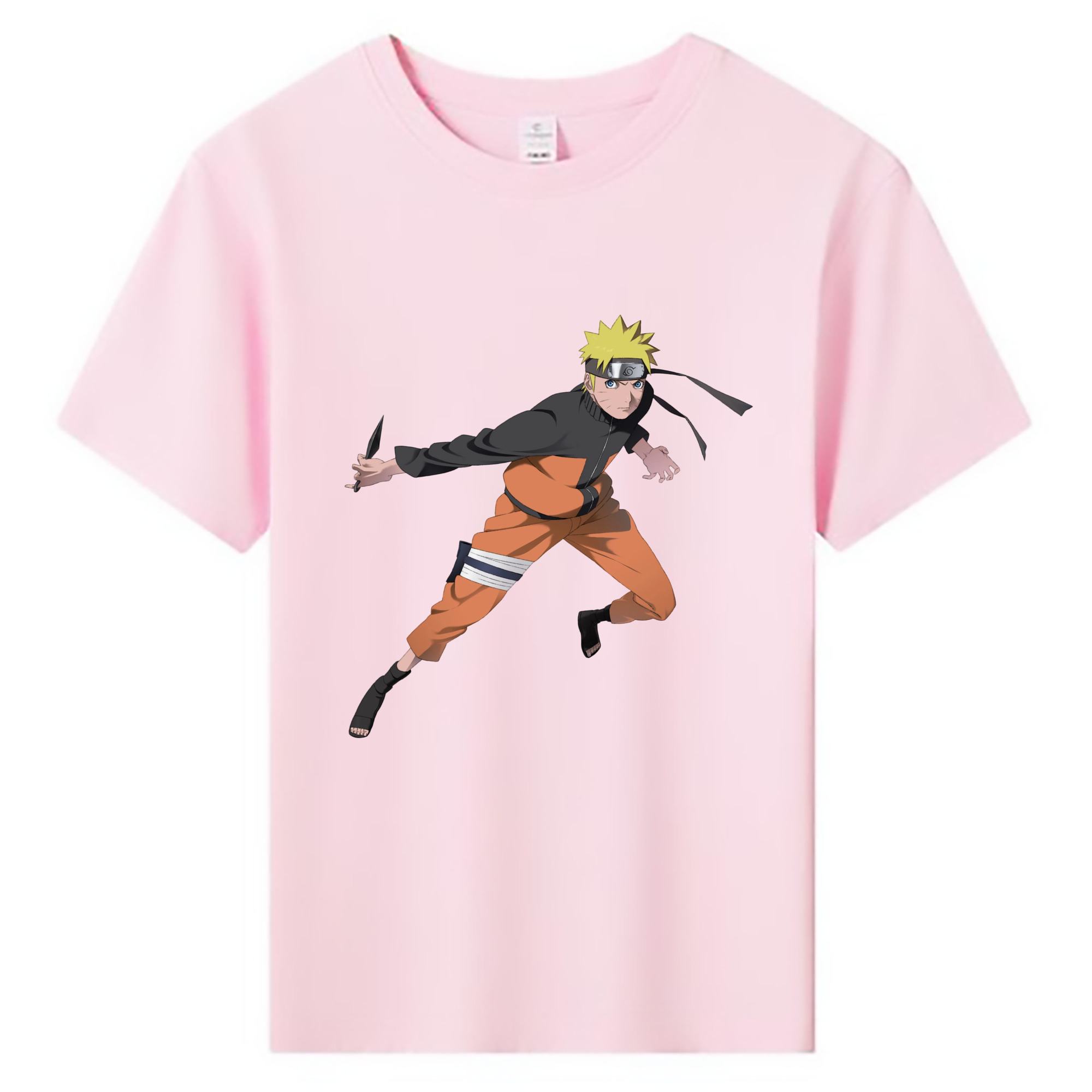（画像用） NARUTO -ナルト- うずまき ナルト Uzumaki Naruto 綿100％キッズTシャツ（フロントプリント）