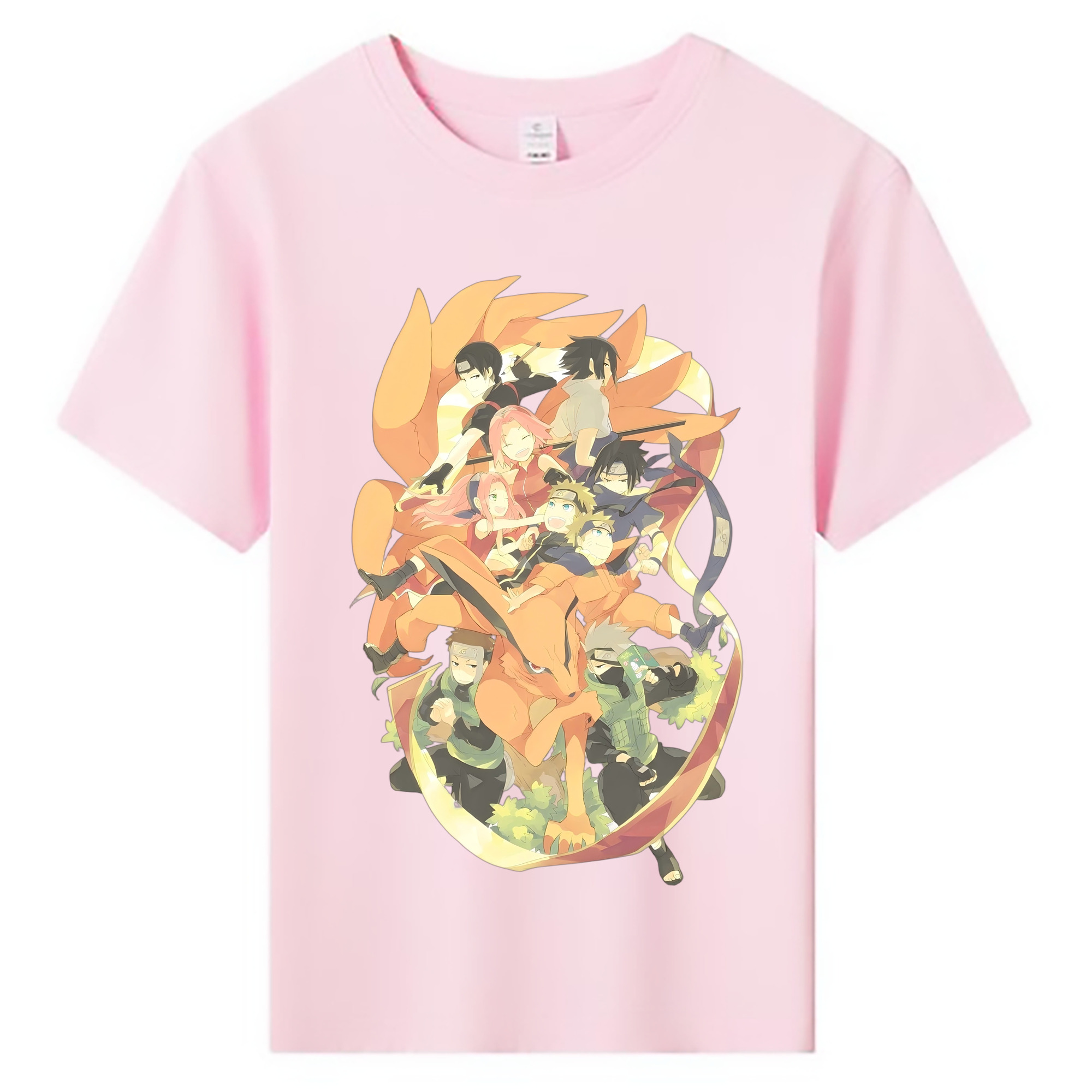 （画像用） NARUTO -ナルト- うずまき ナルト Uzumaki Naruto 綿100％キッズTシャツ（フロントプリント）