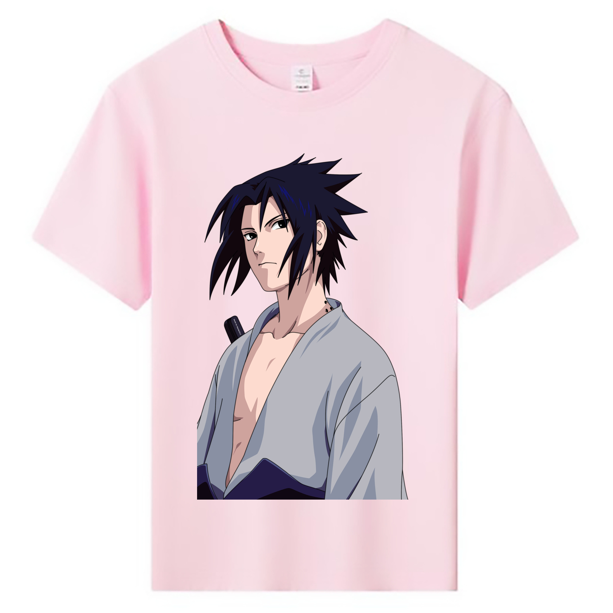（画像用） NARUTO -ナルト- うちは サスケ Uchiha Sasuke 綿100％キッズTシャツ（フロントプリント）