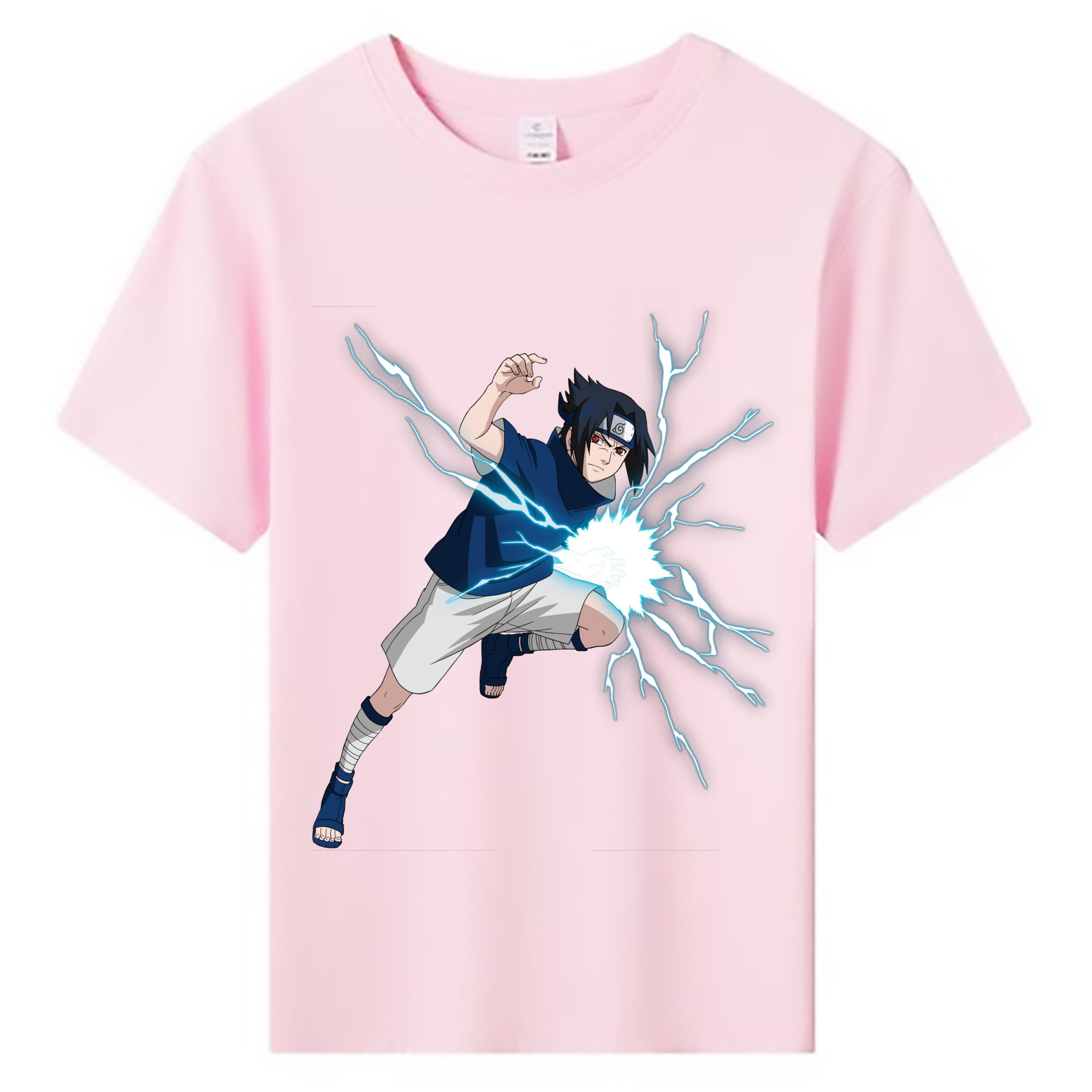 （画像用） NARUTO -ナルト- うちは サスケ Uchiha Sasuke 綿100％キッズTシャツ（フロントプリント）