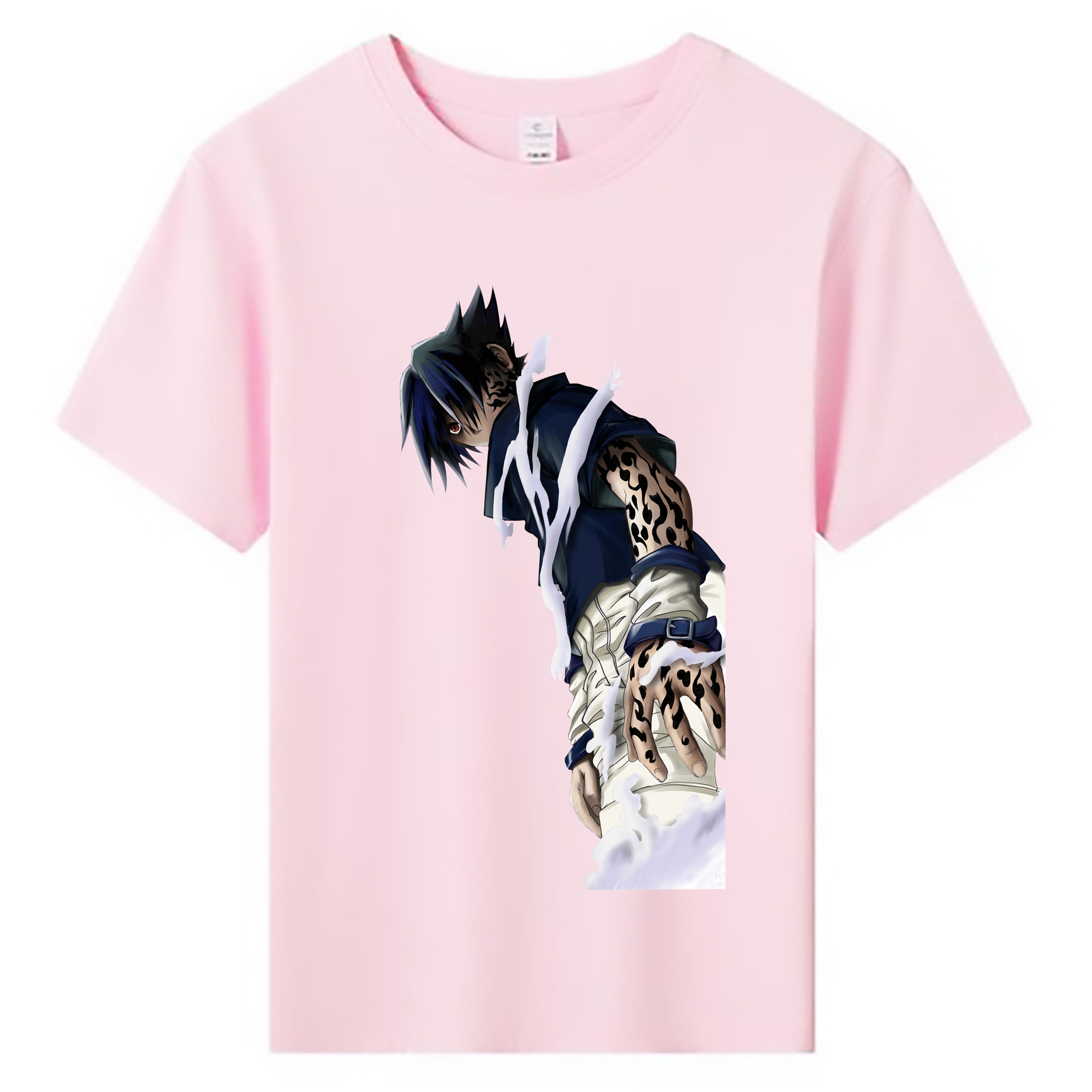 （画像用） NARUTO -ナルト- うちは サスケ Uchiha Sasuke 綿100％キッズTシャツ（フロントプリント）