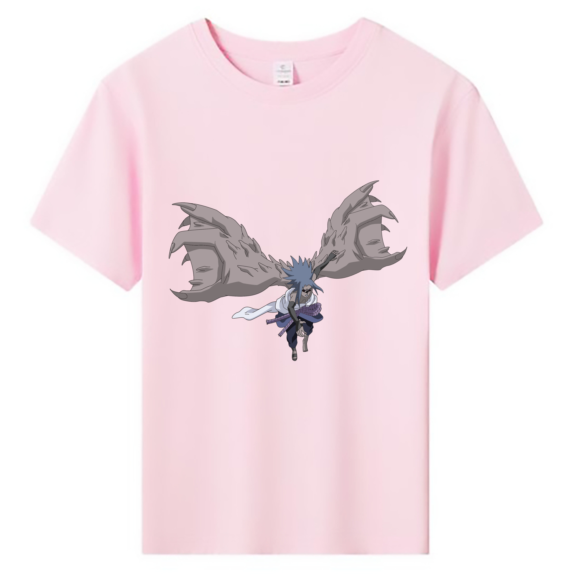 （画像用） NARUTO -ナルト- うちは サスケ Uchiha Sasuke 綿100％キッズTシャツ（フロントプリント）
