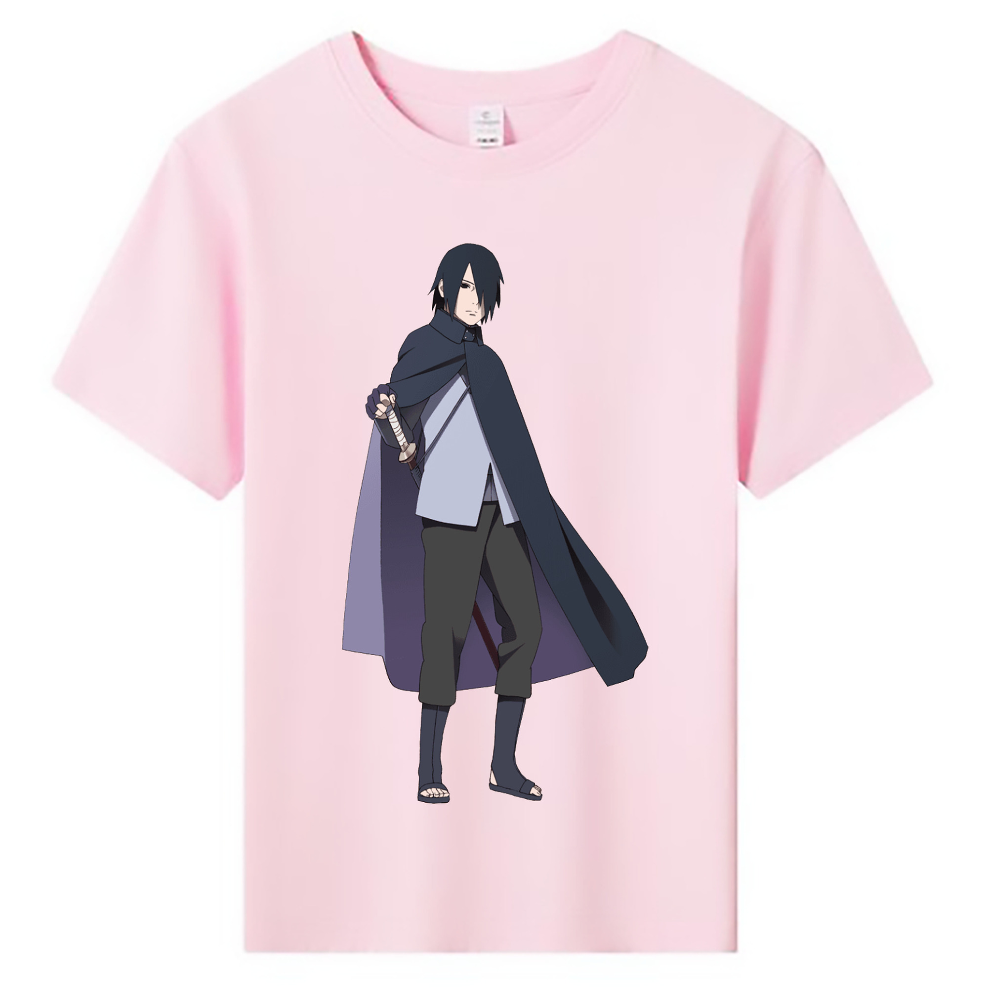 （画像用） NARUTO -ナルト- うちは サスケ Uchiha Sasuke 綿100％キッズTシャツ（フロントプリント）