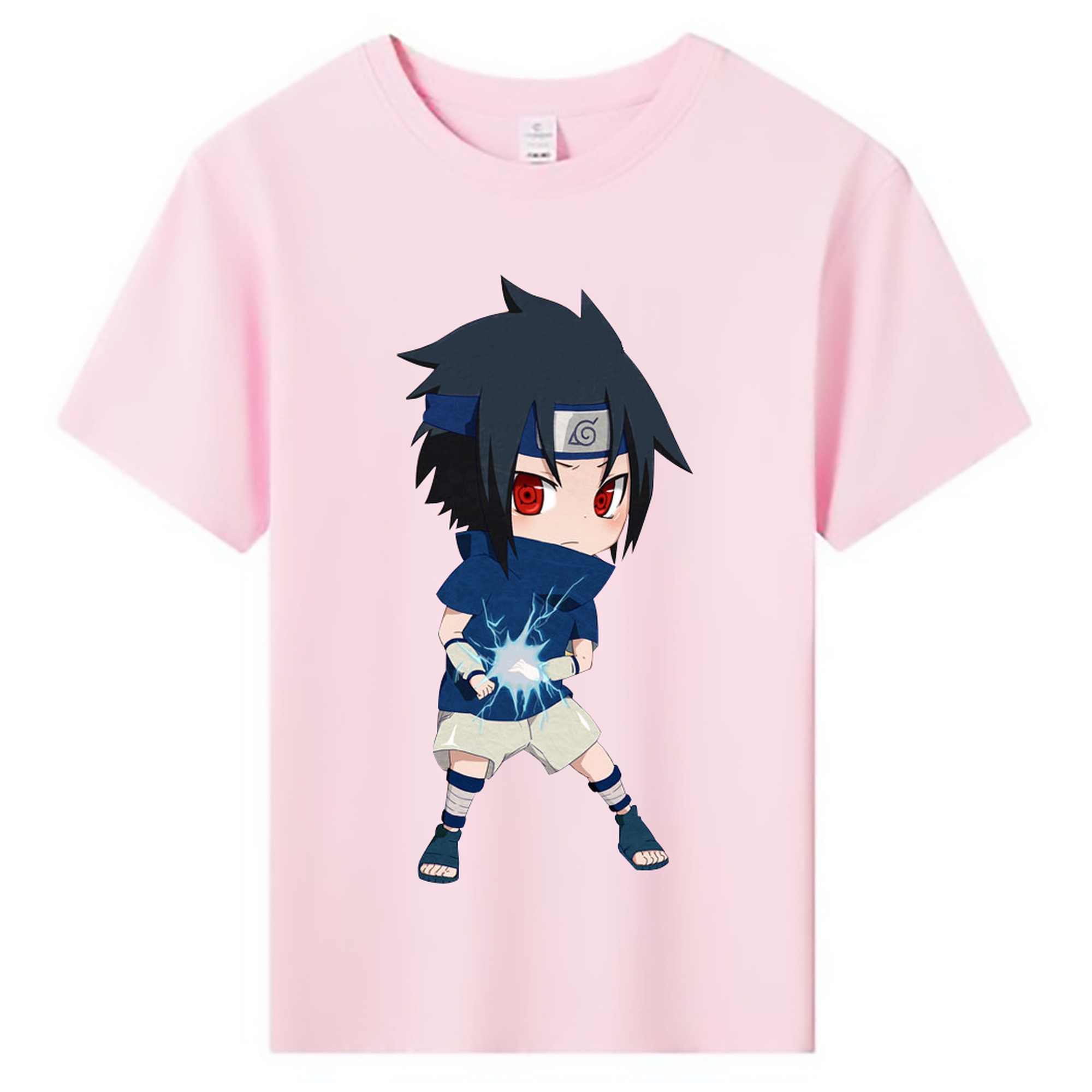 （画像用） NARUTO -ナルト- うちは サスケ Uchiha Sasuke 綿100％キッズTシャツ（フロントプリント）