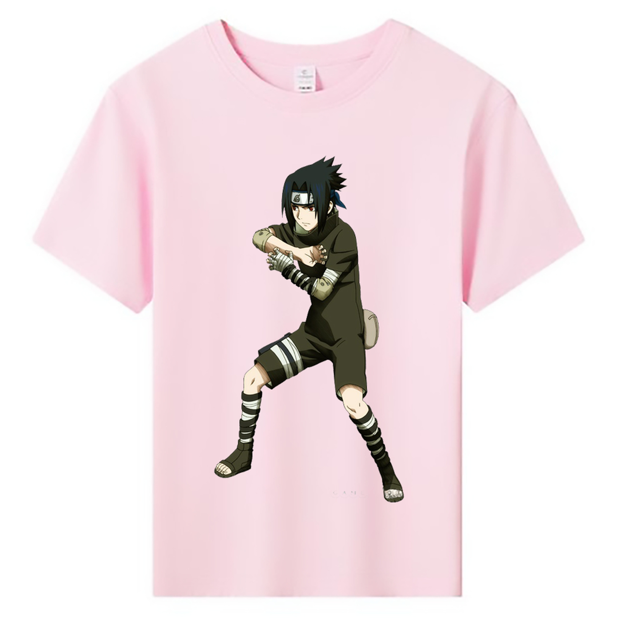 （画像用） NARUTO -ナルト- うちは サスケ Uchiha Sasuke 綿100％キッズTシャツ（フロントプリント）