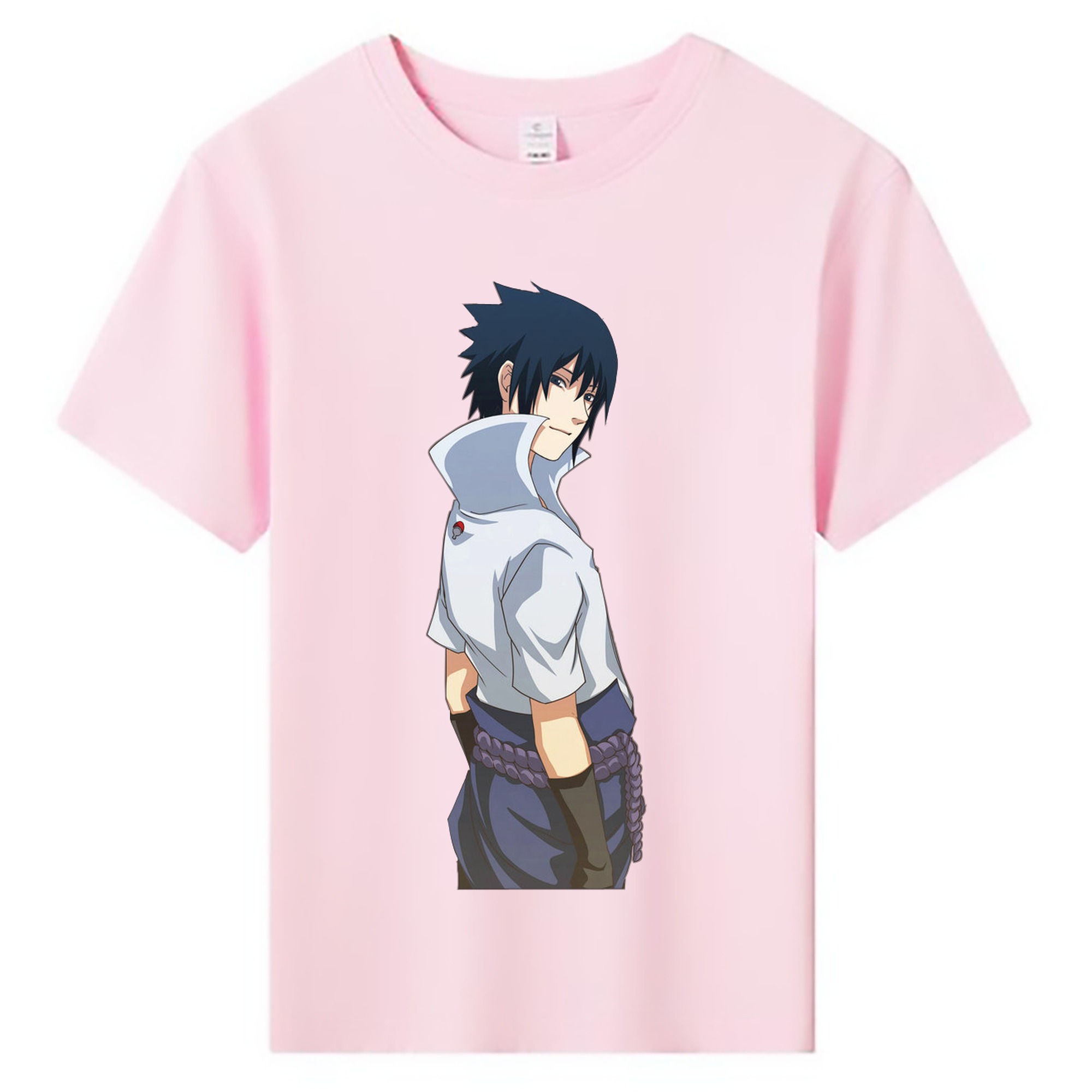 （画像用） NARUTO -ナルト- うちは サスケ Uchiha Sasuke 綿100％キッズTシャツ（フロントプリント）