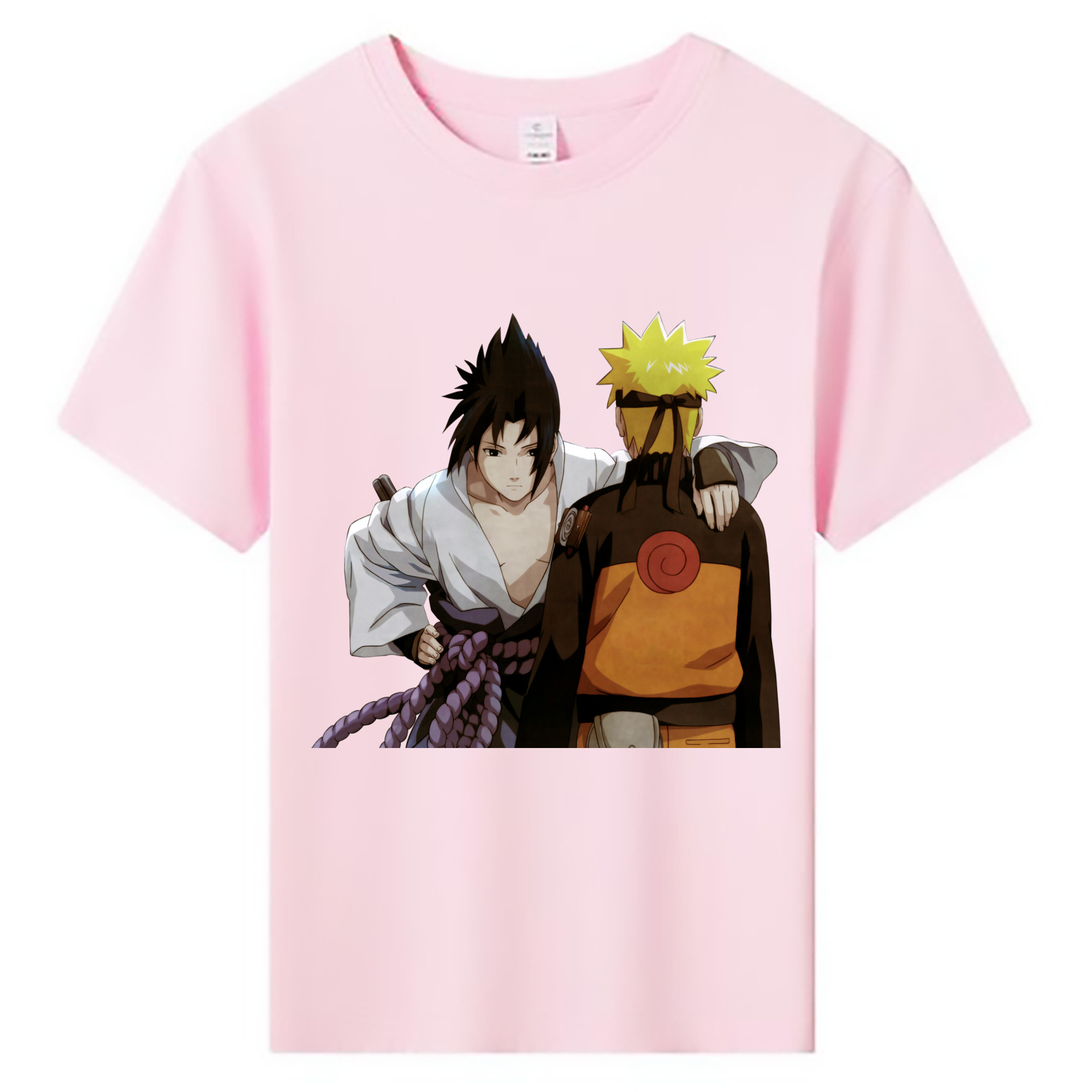 （画像用） NARUTO -ナルト- うちは サスケ Uchiha Sasuke 綿100％キッズTシャツ（フロントプリント）