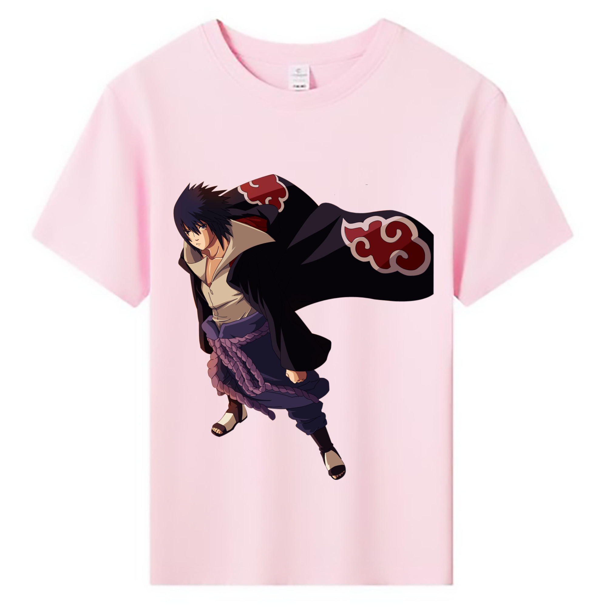 （画像用） NARUTO -ナルト- うちは サスケ Uchiha Sasuke 綿100％キッズTシャツ（フロントプリント）