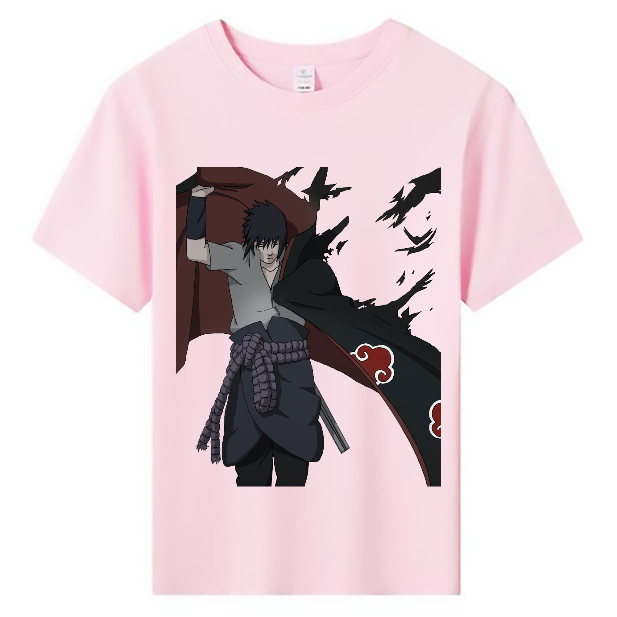 （画像用） NARUTO -ナルト- うちは サスケ Uchiha Sasuke 綿100％キッズTシャツ（フロントプリント）