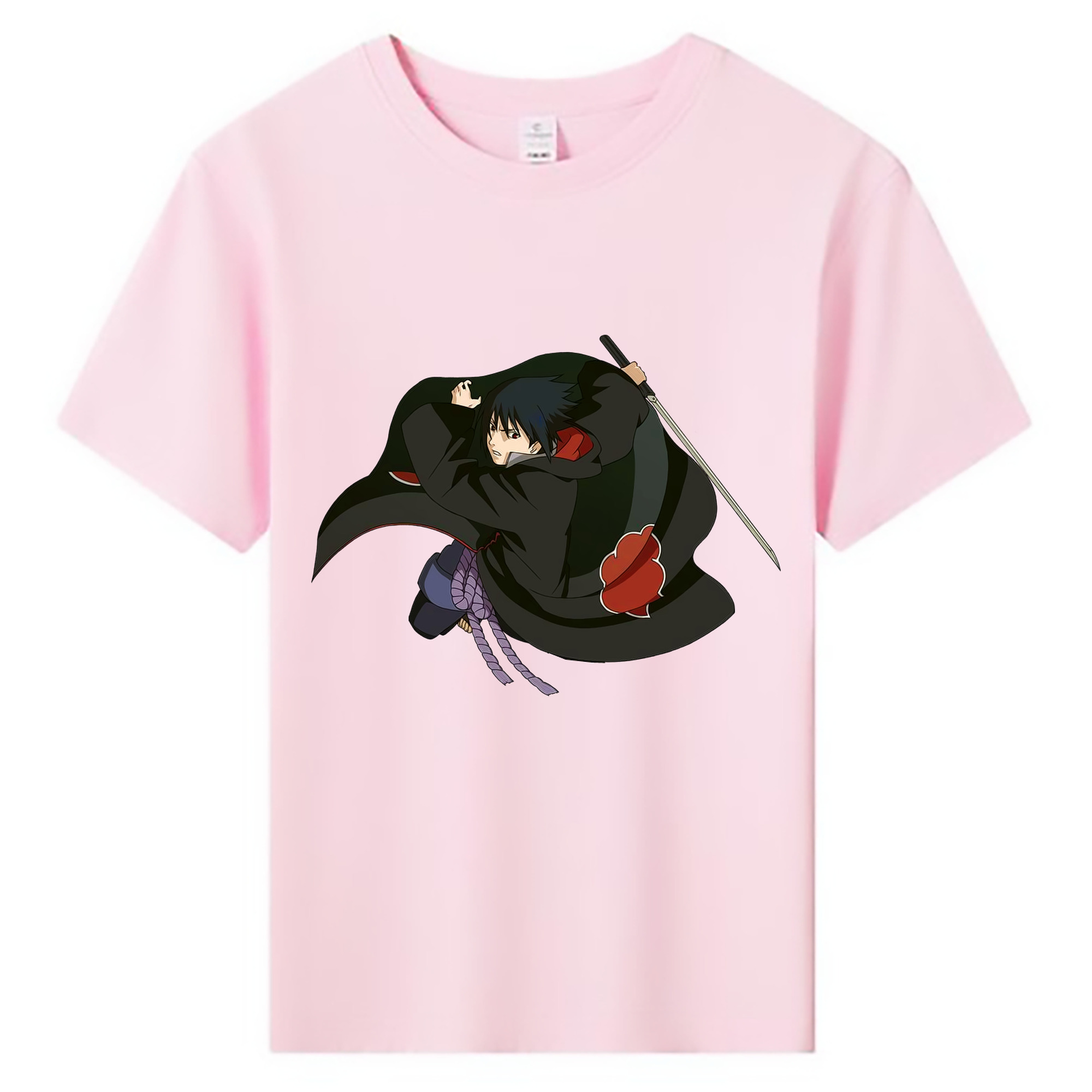 （画像用） NARUTO -ナルト- うちは サスケ Uchiha Sasuke 綿100％キッズTシャツ（フロントプリント）