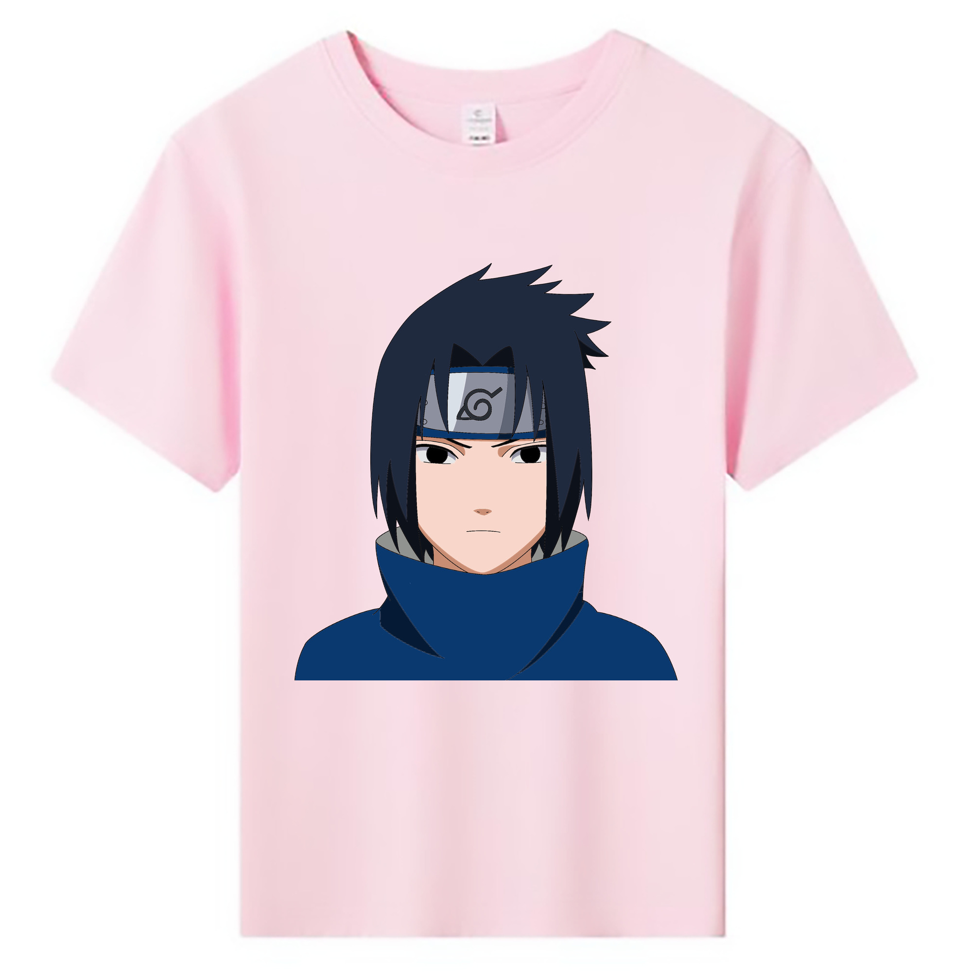 （画像用） NARUTO -ナルト- うちは サスケ Uchiha Sasuke 綿100％キッズTシャツ（フロントプリント）