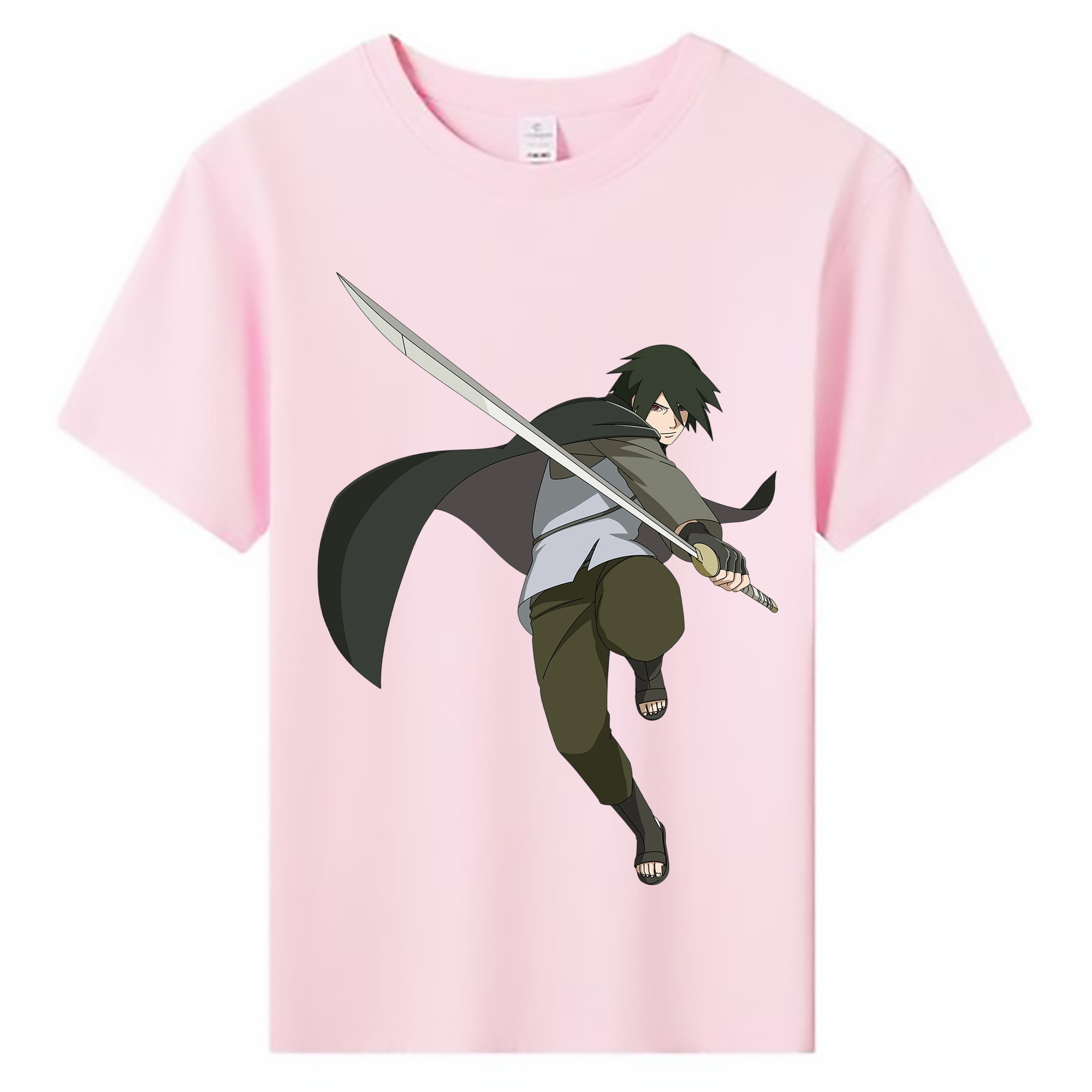 （画像用） NARUTO -ナルト- うちは サスケ Uchiha Sasuke 綿100％キッズTシャツ（フロントプリント）