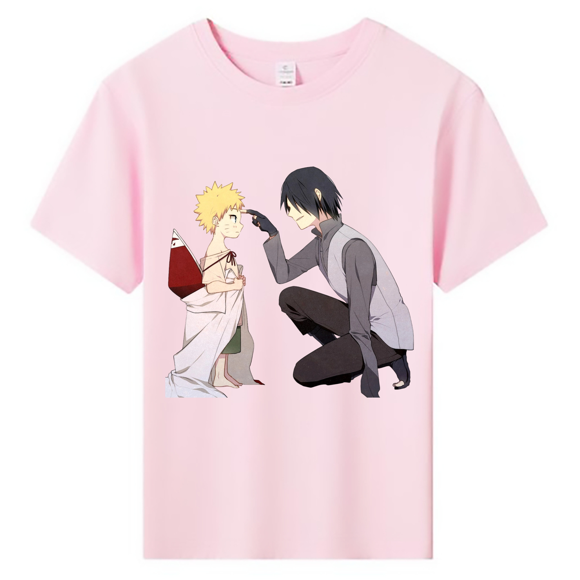 （画像用） NARUTO -ナルト- うちは サスケ Uchiha Sasuke 綿100％キッズTシャツ（フロントプリント）