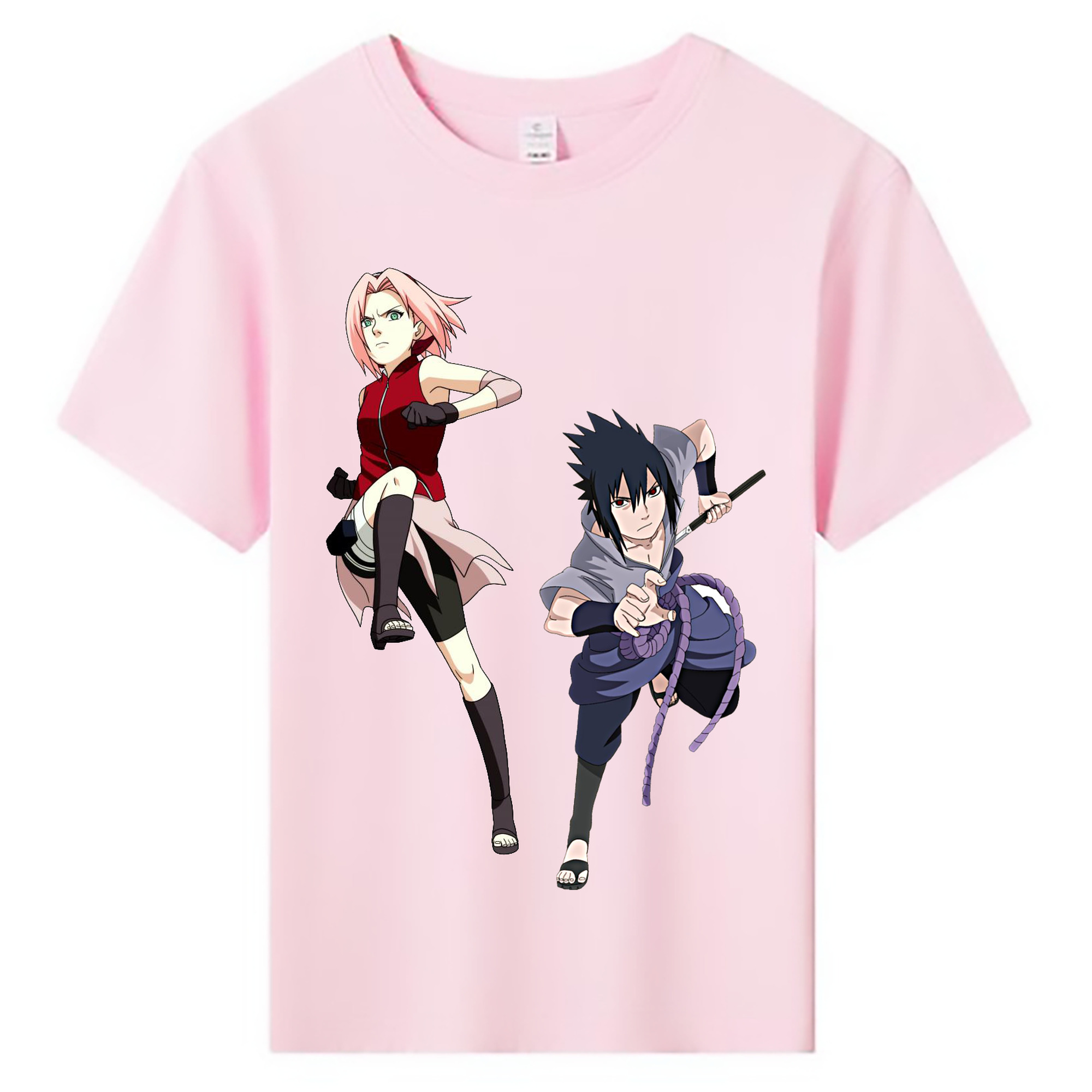 （画像用） NARUTO -ナルト- 春野サクラ Haruno Sakura 綿100％キッズTシャツ（フロントプリント）