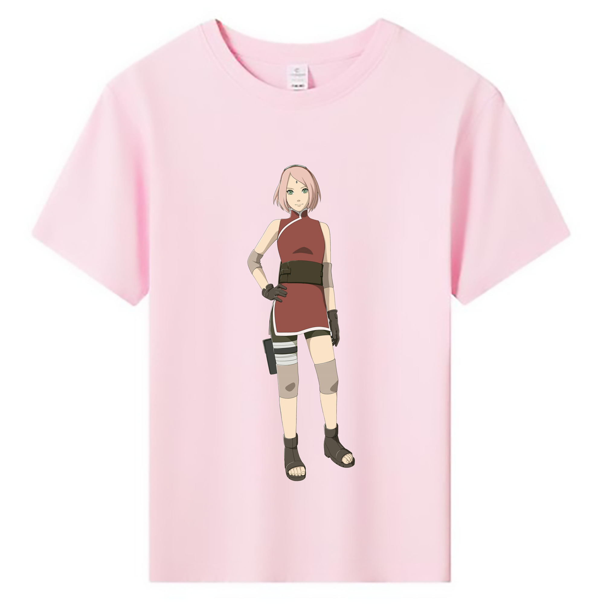 （画像用） NARUTO -ナルト- 春野サクラ Haruno Sakura 綿100％キッズTシャツ（フロントプリント）