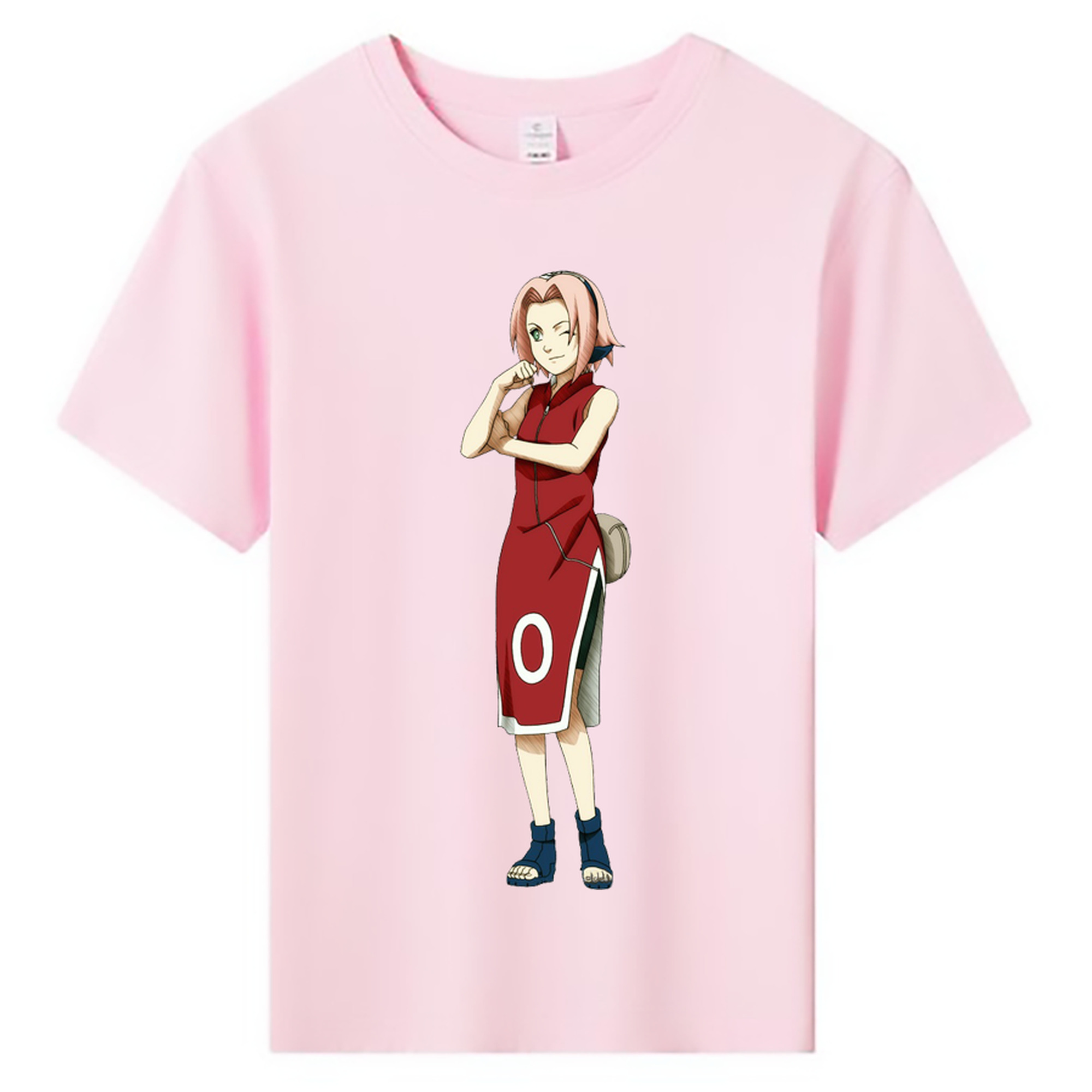 （画像用） NARUTO -ナルト- 春野サクラ Haruno Sakura 綿100％キッズTシャツ（フロントプリント）