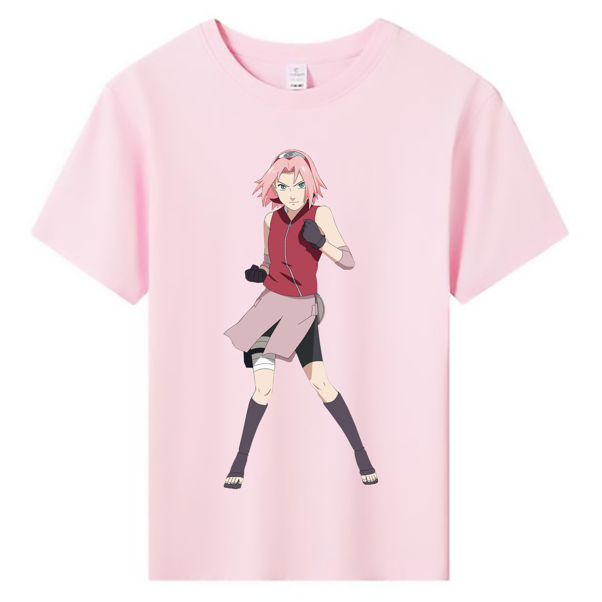 NARUTO -ナルト- 春野サクラ Haruno Sakura 綿100％キッズTシャツ（フロントプリント）