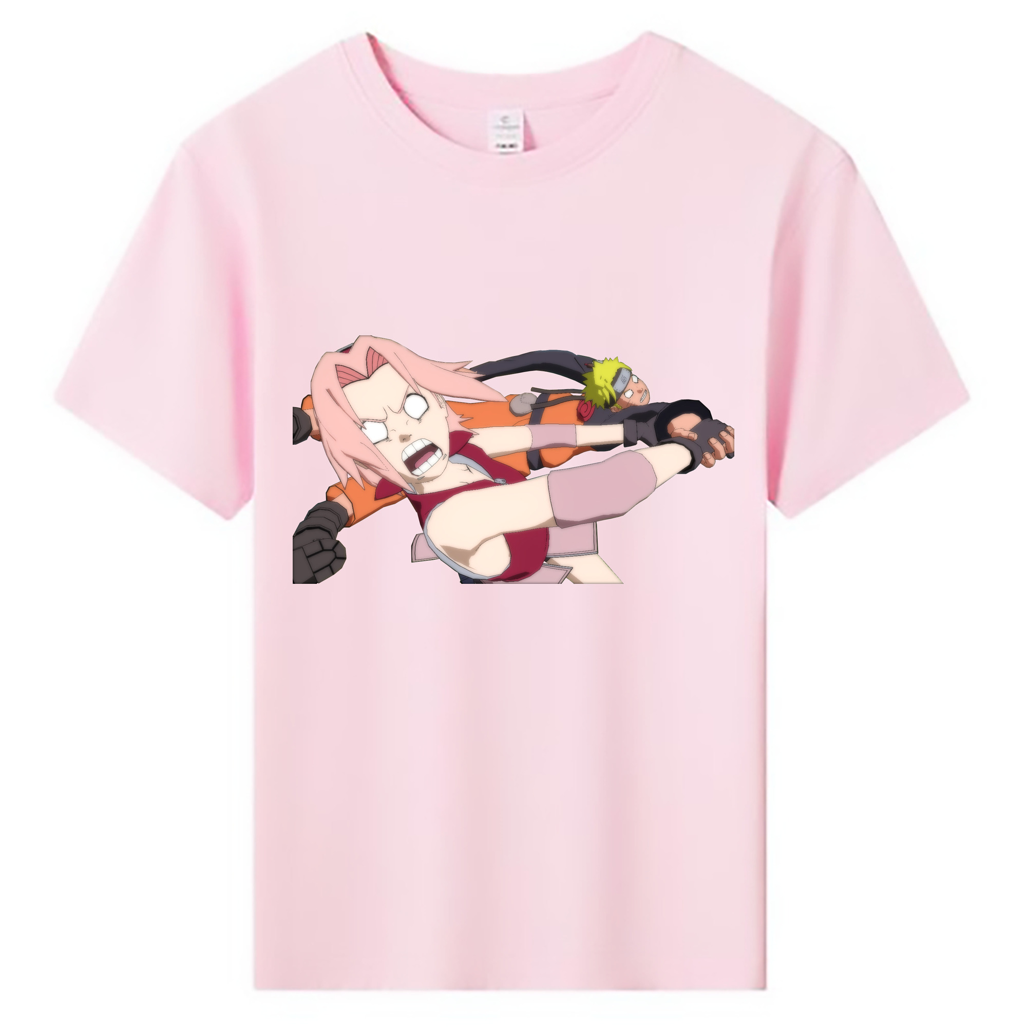 （画像用） NARUTO -ナルト- 春野サクラ Haruno Sakura 綿100％キッズTシャツ（フロントプリント）