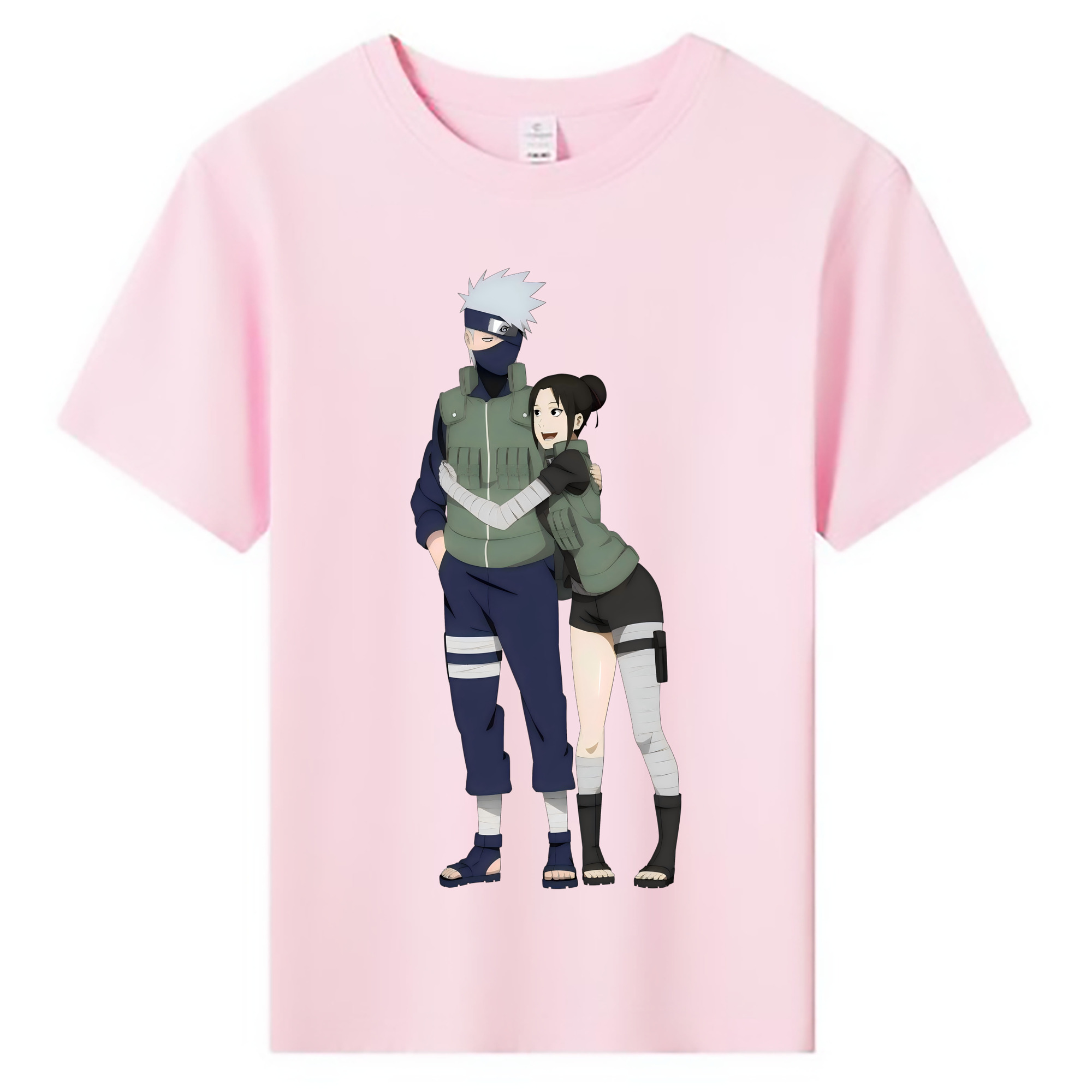 （画像用） NARUTO -ナルト- はたけ カカシ Hatake Kakashi 綿100％キッズTシャツ（フロントプリント）