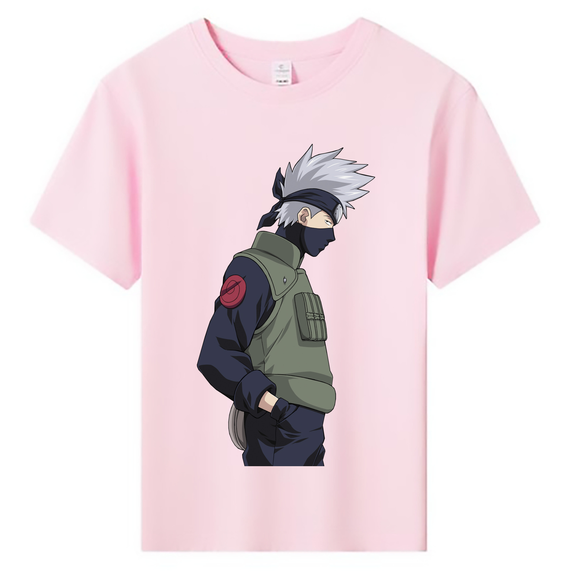 （画像用） NARUTO -ナルト- はたけ カカシ Hatake Kakashi 綿100％キッズTシャツ（フロントプリント）