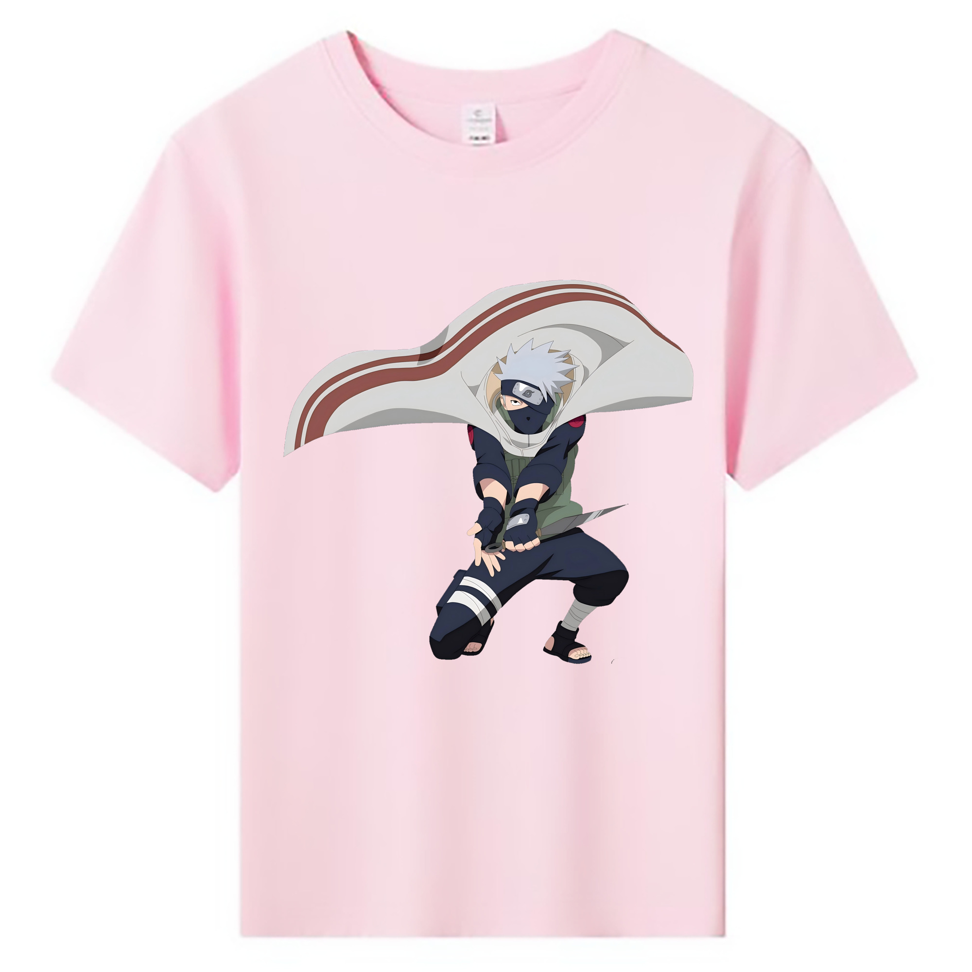 （画像用） NARUTO -ナルト- はたけ カカシ Hatake Kakashi 綿100％キッズTシャツ（フロントプリント）