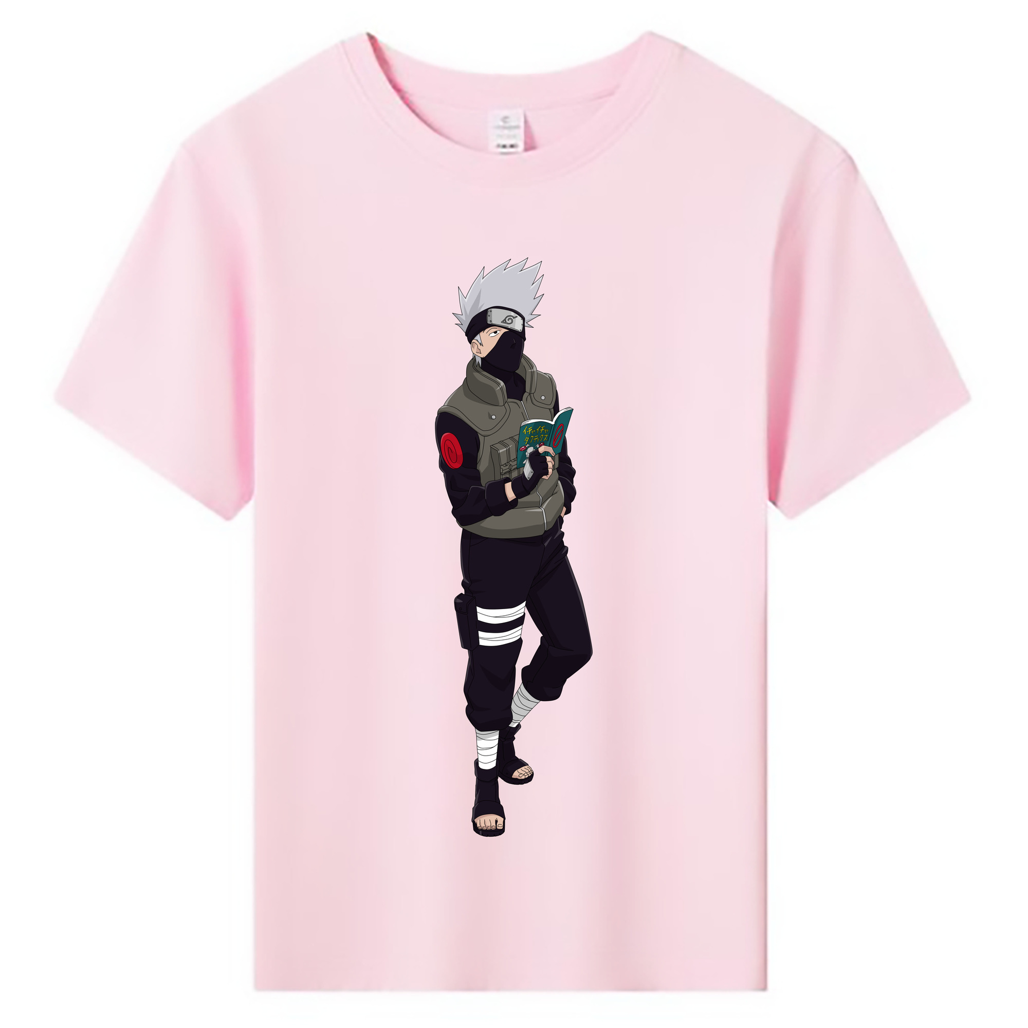 （画像用） NARUTO -ナルト- はたけ カカシ Hatake Kakashi 綿100％キッズTシャツ（フロントプリント）