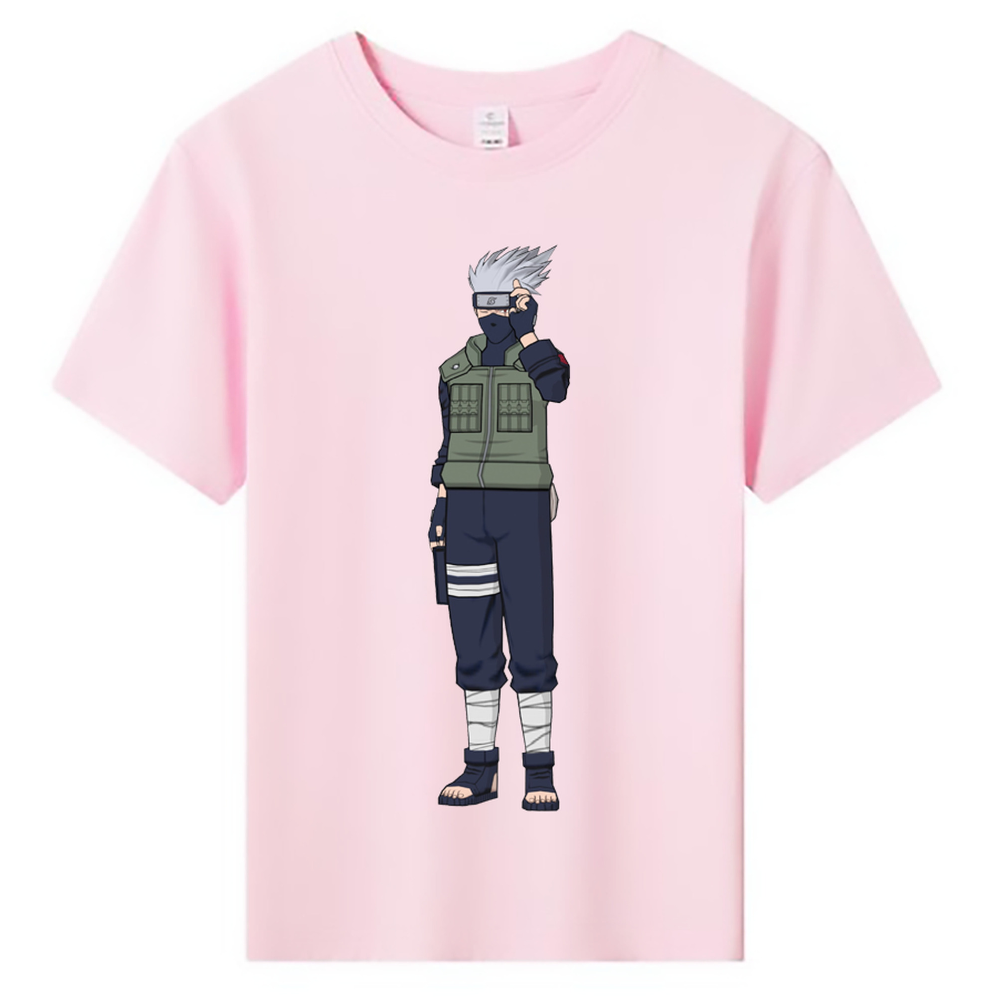 （画像用） NARUTO -ナルト- はたけ カカシ Hatake Kakashi 綿100％キッズTシャツ（フロントプリント）