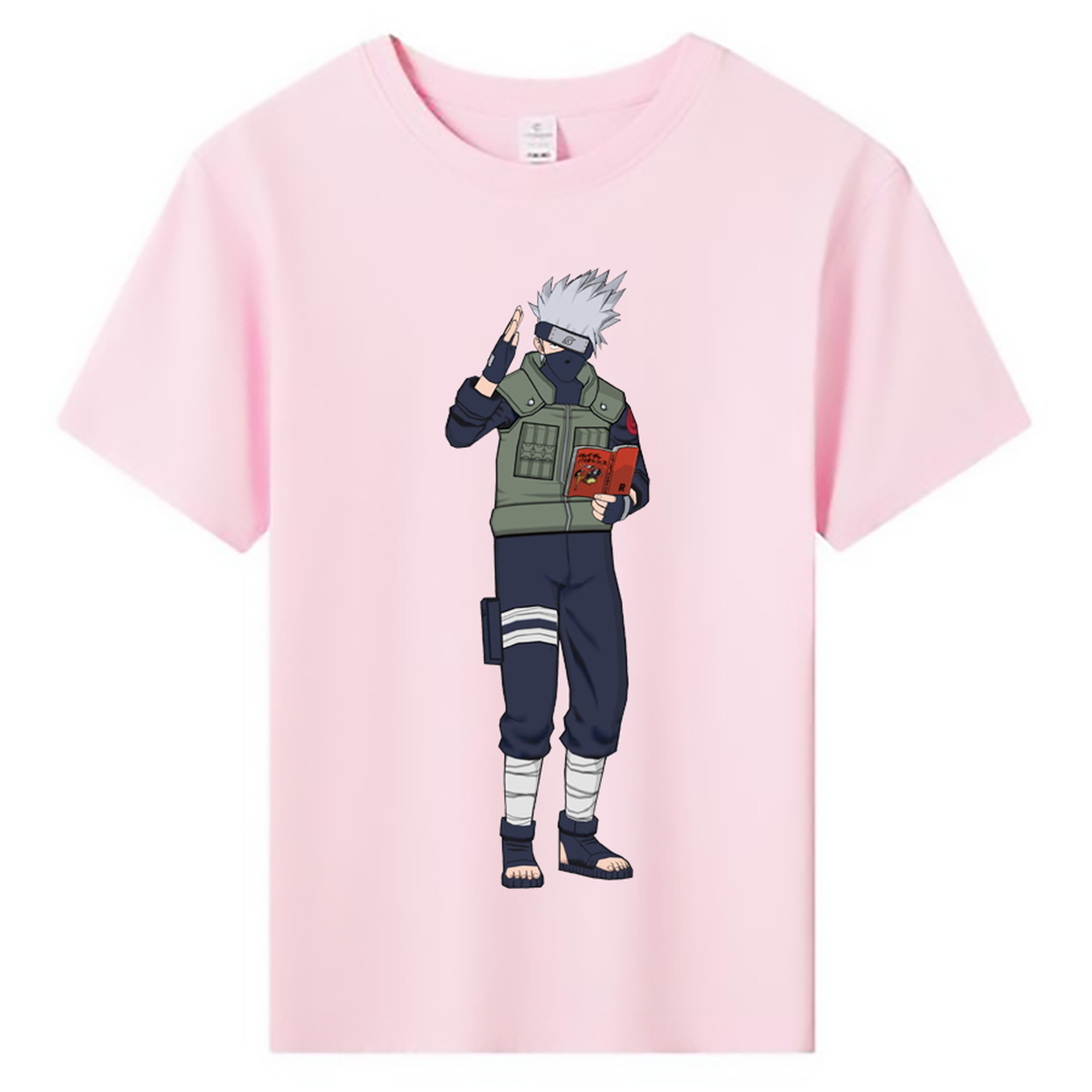 （画像用） NARUTO -ナルト- はたけ カカシ Hatake Kakashi 綿100％キッズTシャツ（フロントプリント）