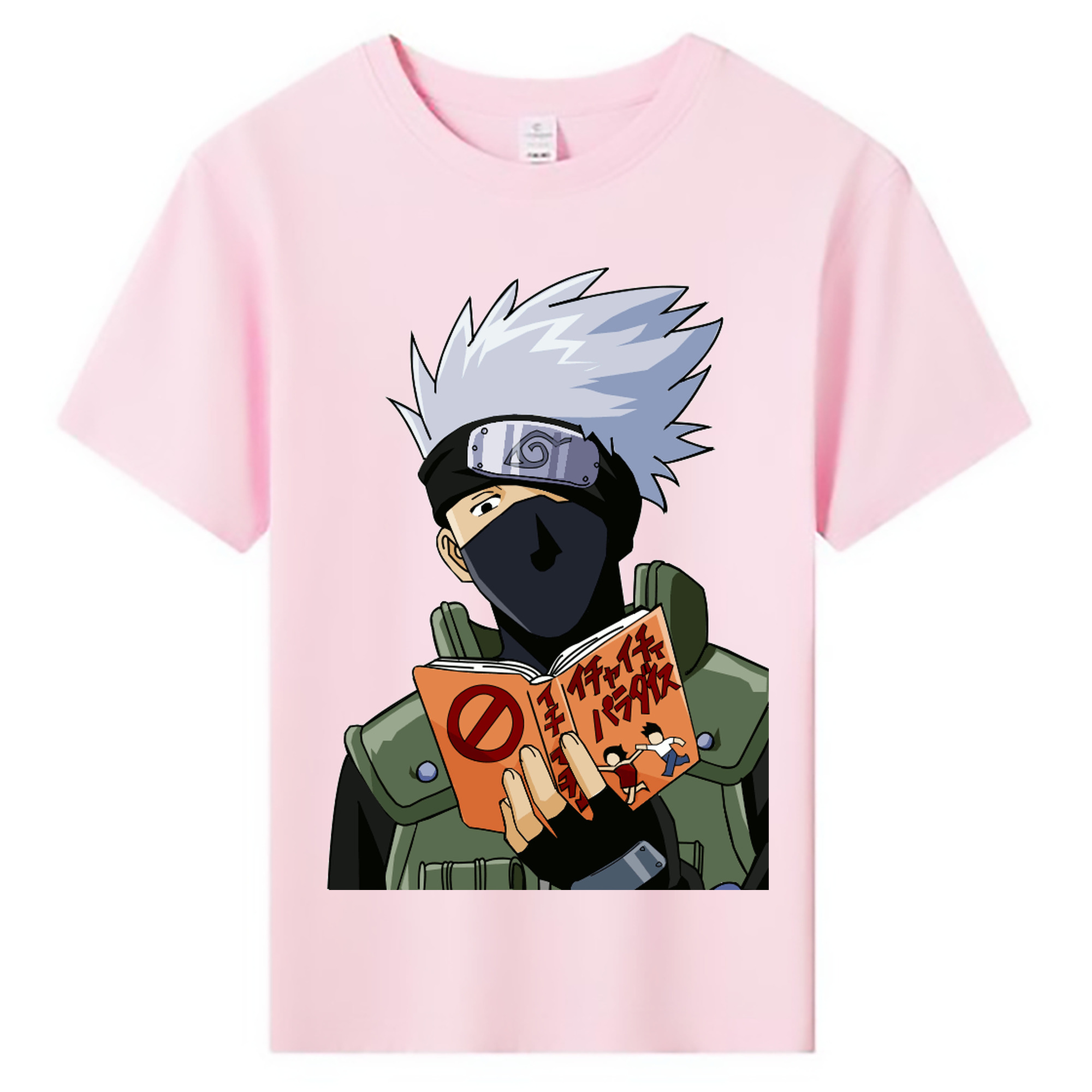 （画像用） NARUTO -ナルト- はたけ カカシ Hatake Kakashi 綿100％キッズTシャツ（フロントプリント）