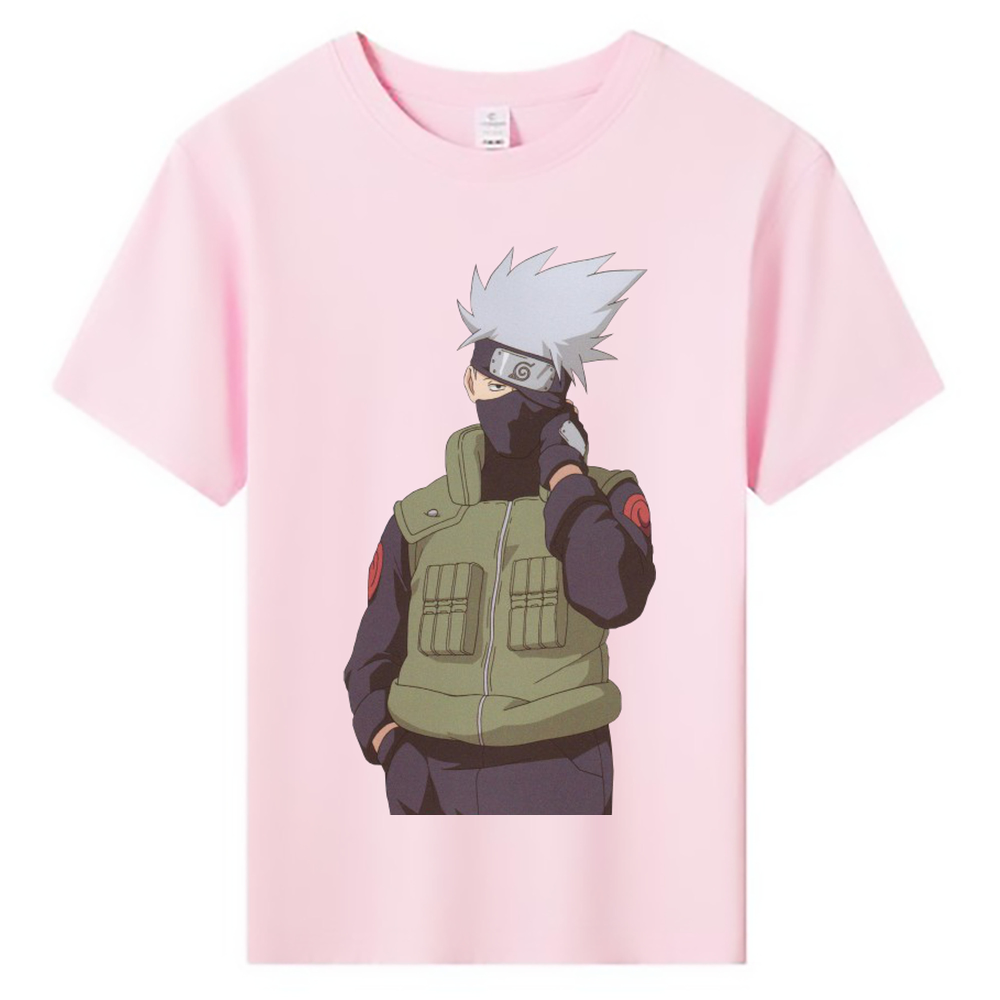 （画像用） NARUTO -ナルト- はたけ カカシ Hatake Kakashi 綿100％キッズTシャツ（フロントプリント）